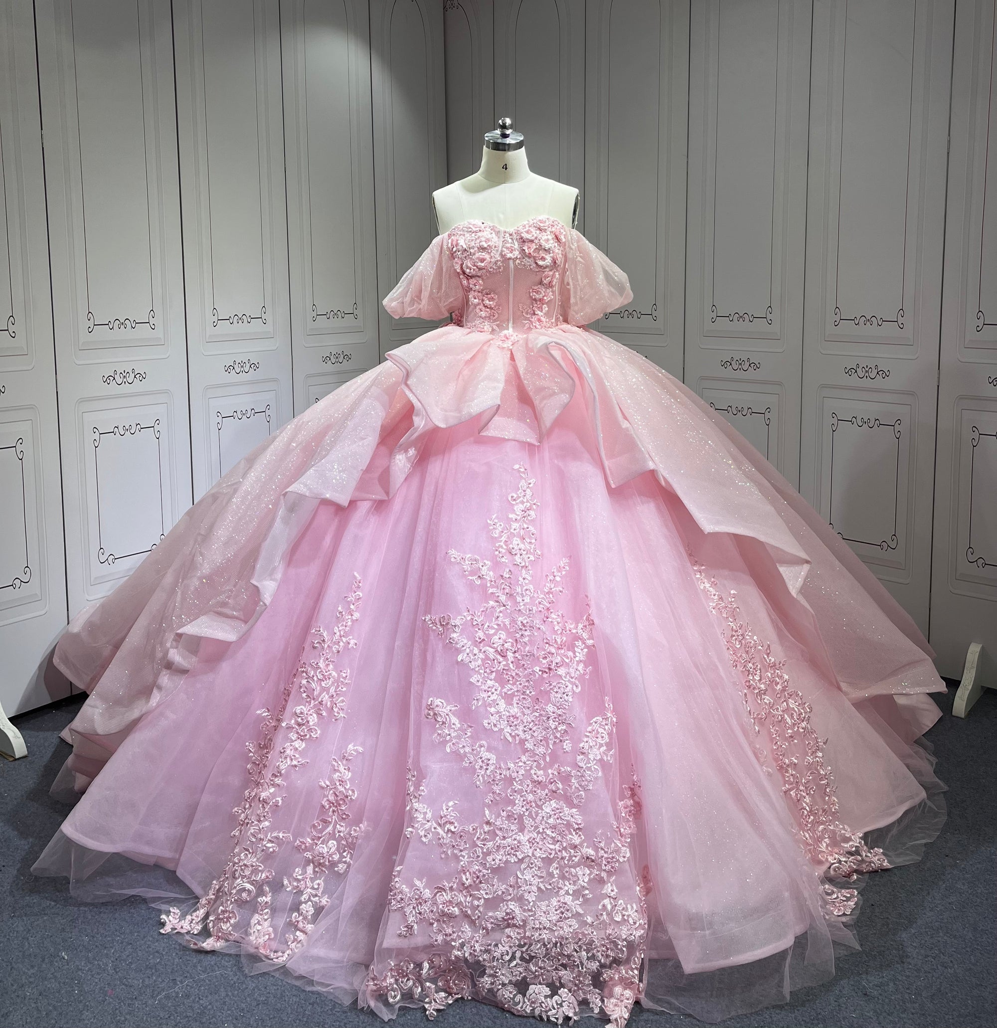 Mumuleo Princess Light Pink Quinceanera Dresses Vestidos De 15 Anos Vestidos Quinceaeras Rosa