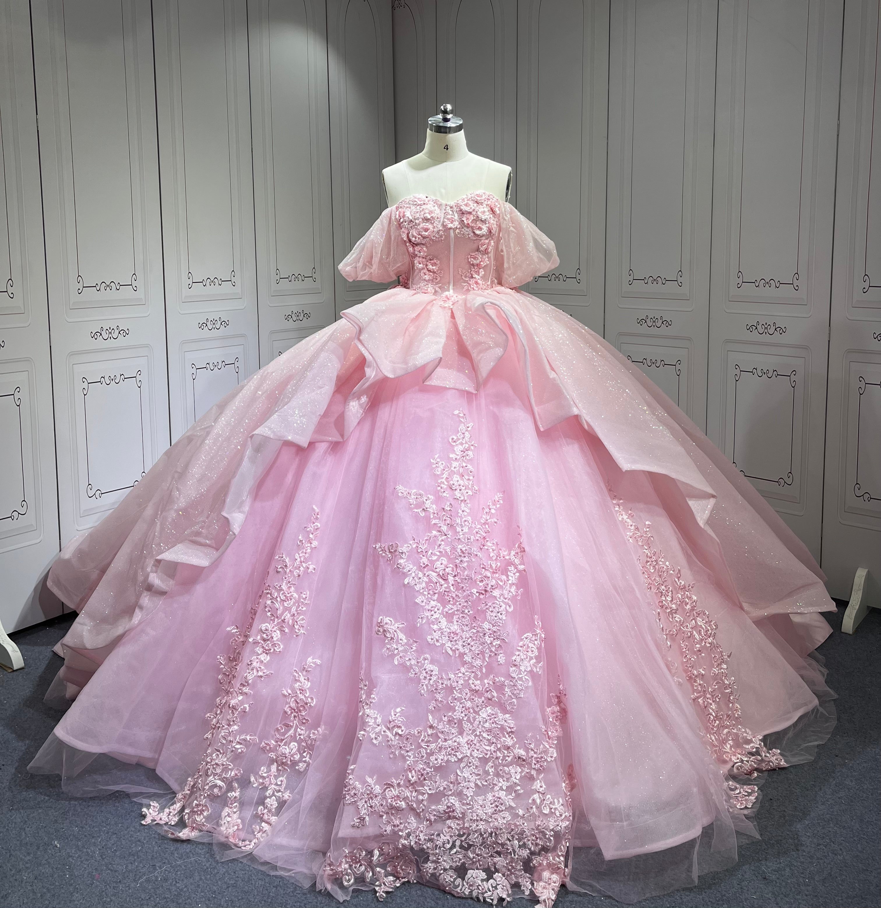 Mumuleo Princess Light Pink Quinceanera Dresses Vestidos De 15 Anos Vestidos Quinceaeras Rosa