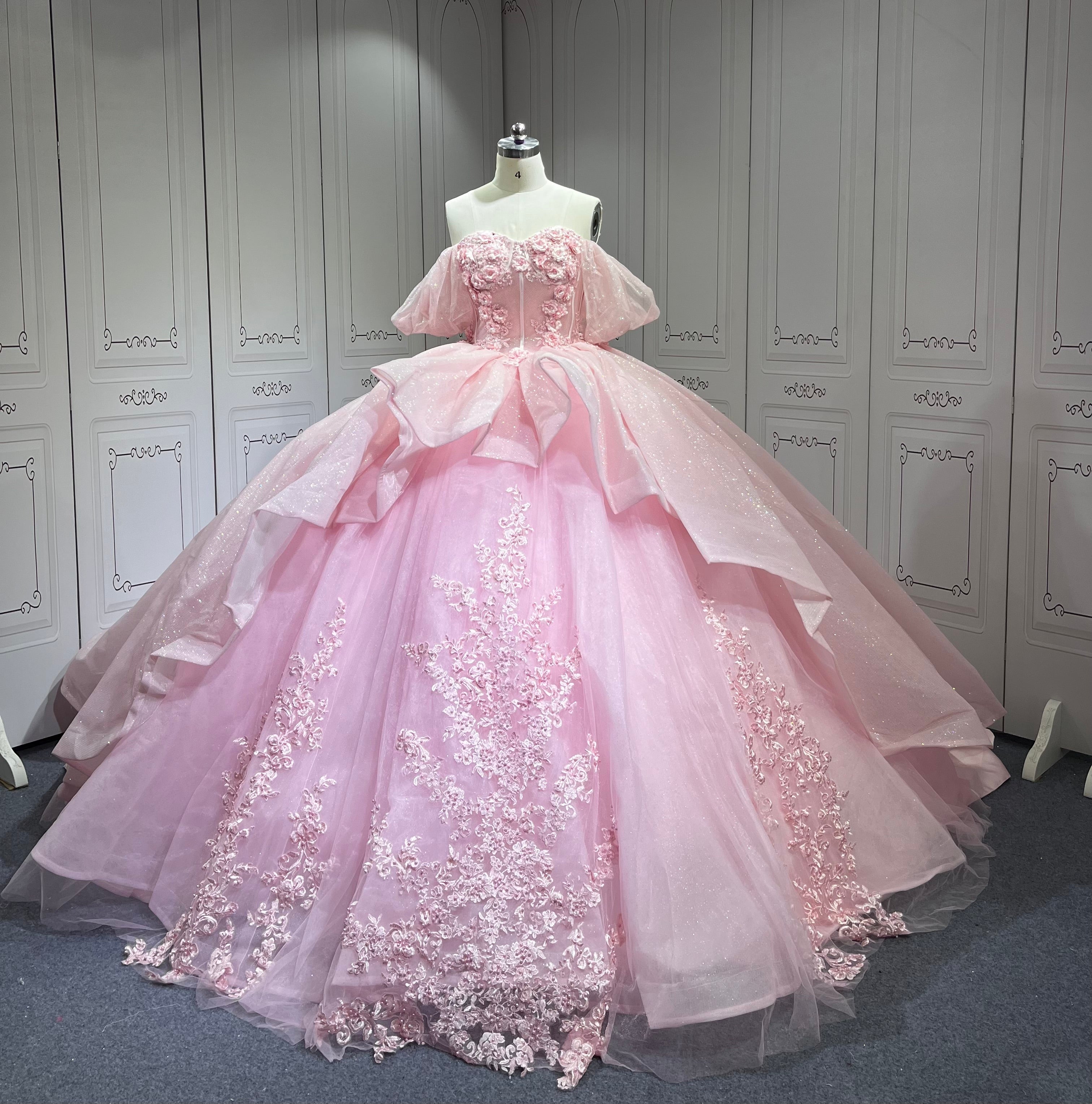 Mumuleo Princess Light Pink Quinceanera Dresses Vestidos De 15 Anos Vestidos Quinceaeras Rosa
