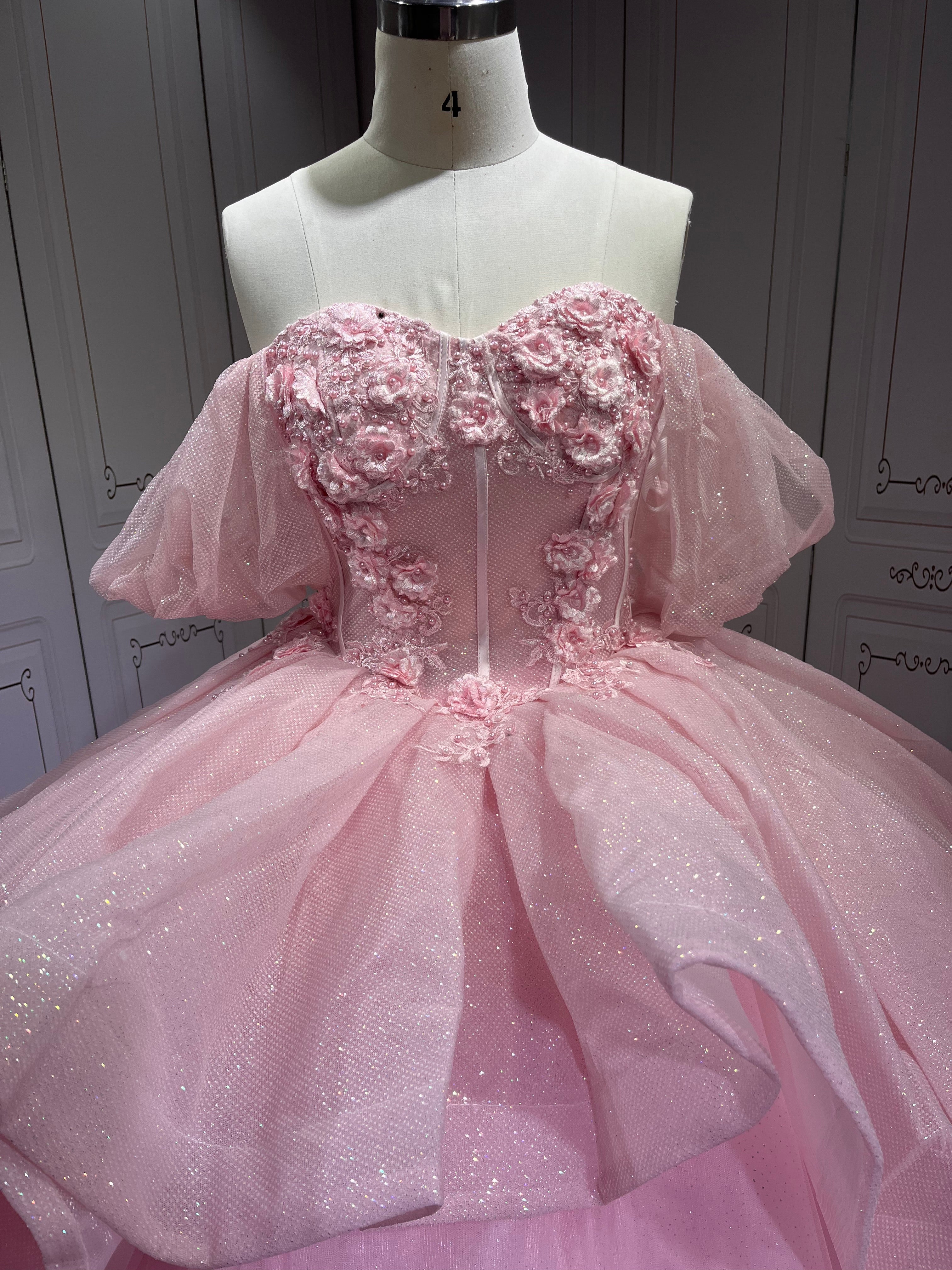 Mumuleo Princess Light Pink Quinceanera Dresses Vestidos De 15 Anos Vestidos Quinceaeras Rosa