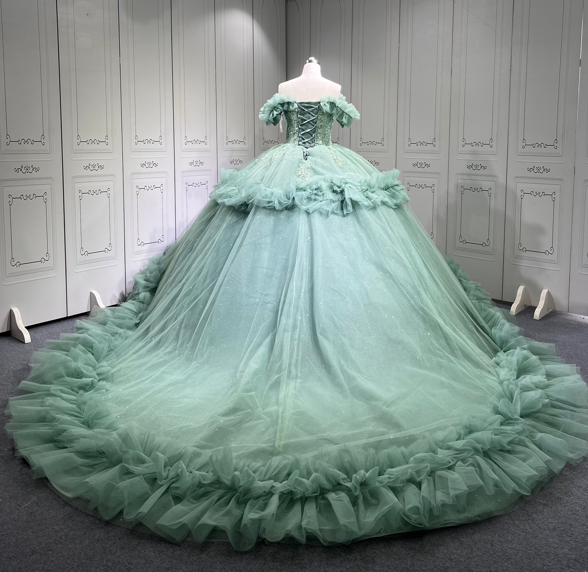 Mumuleo Sage Green Dresses for Quinceaeras Vestidos De Quince 15 Anos Plus Size Vestidos De Quinceaera 2025 Novia Civil