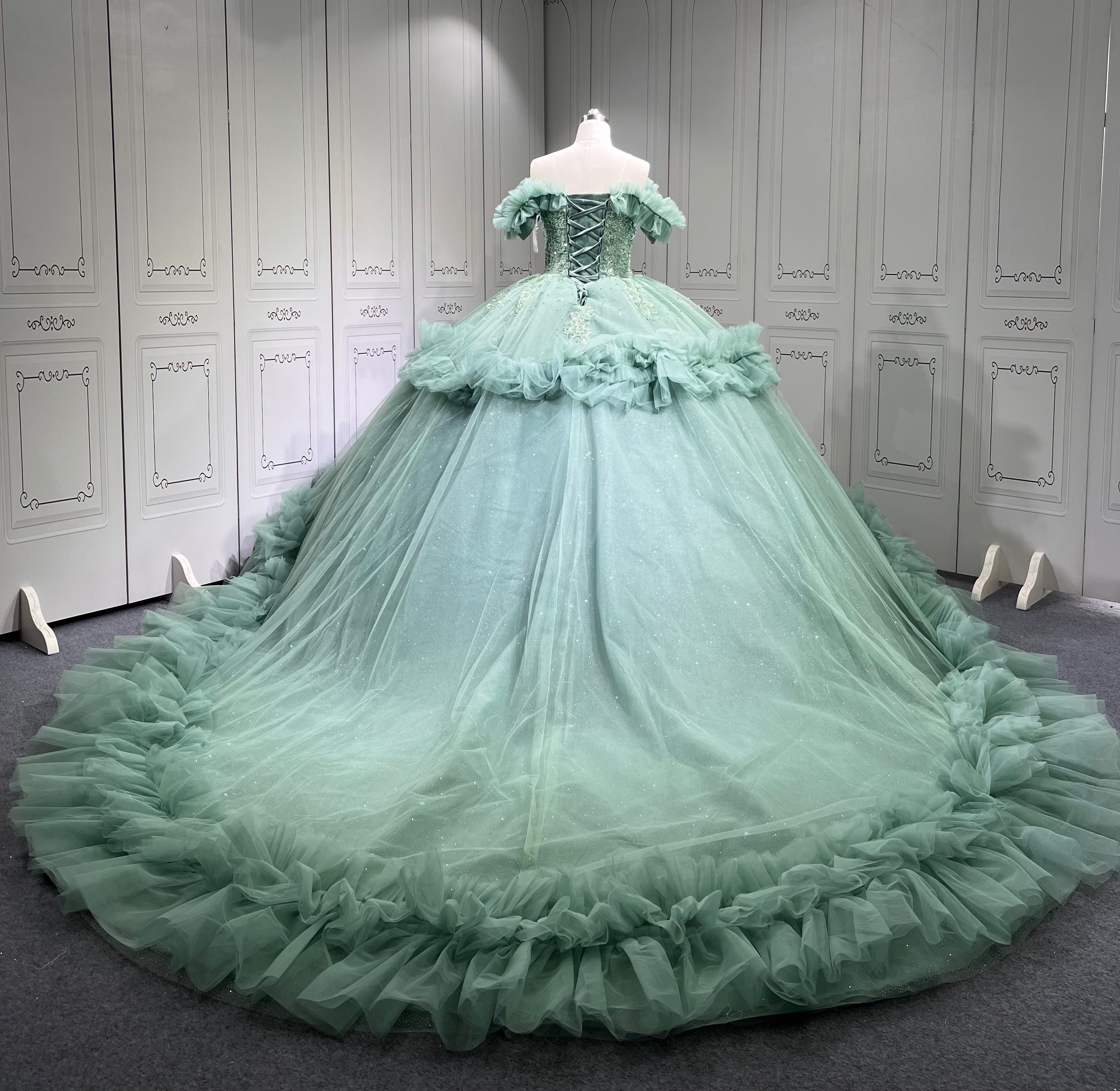 Mumuleo Sage Green Dresses for Quinceaeras Vestidos De Quince 15 Anos Plus Size Vestidos De Quinceaera 2025 Novia Civil