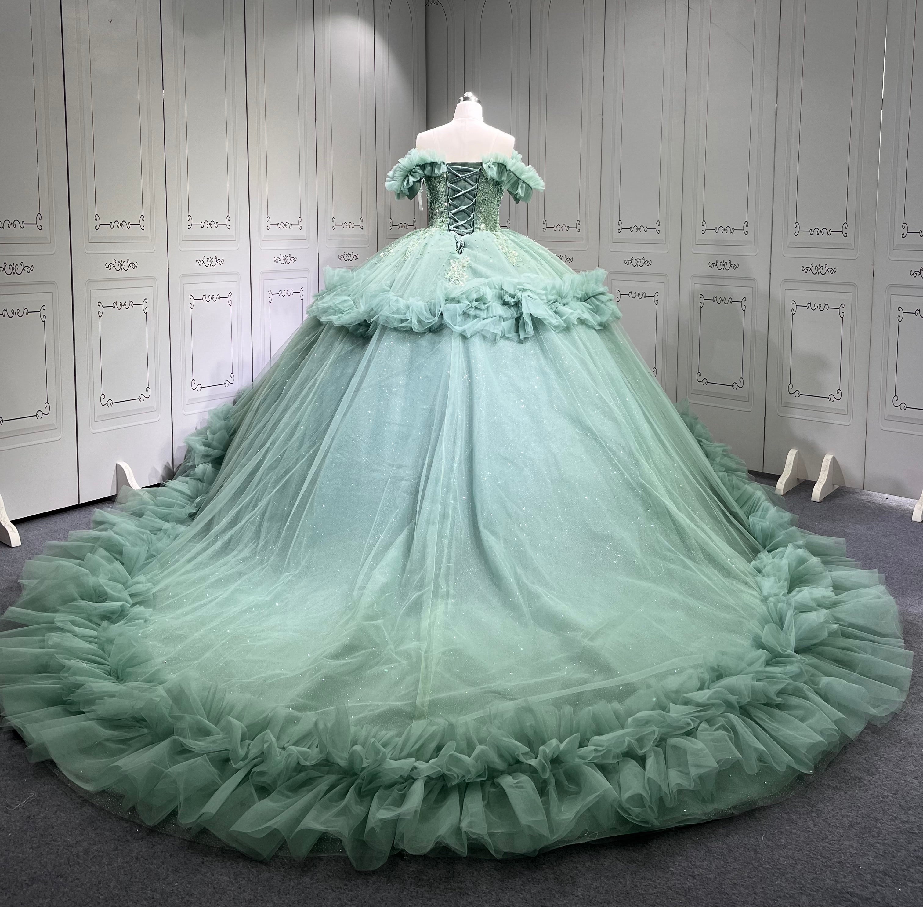 Mumuleo Sage Green Dresses for Quinceaeras Vestidos De Quince 15 Anos Plus Size Vestidos De Quinceaera 2025 Novia Civil