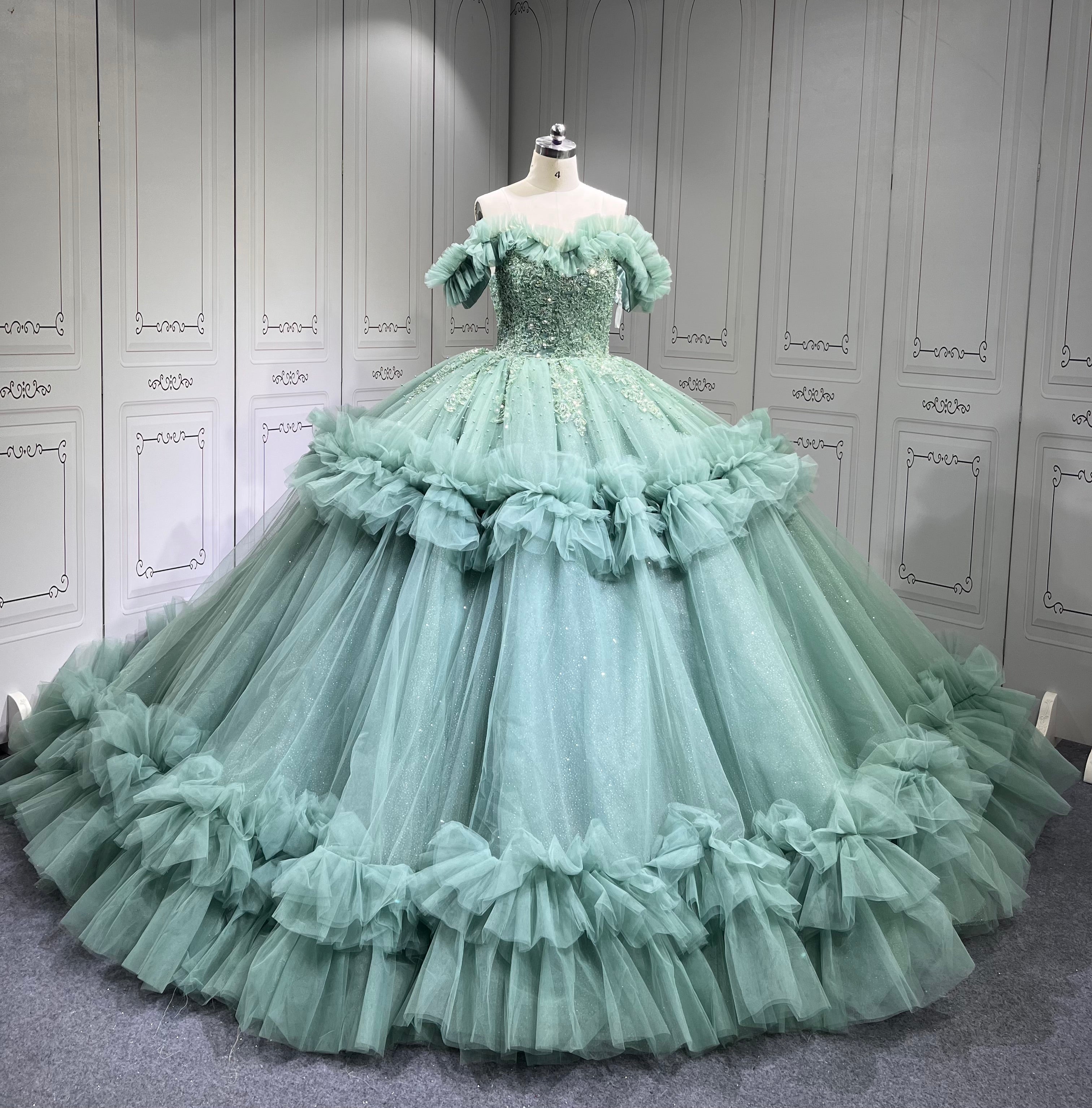 Mumuleo Sage Green Dresses for Quinceaeras Vestidos De Quince 15 Anos Plus Size Vestidos De Quinceaera 2025 Novia Civil
