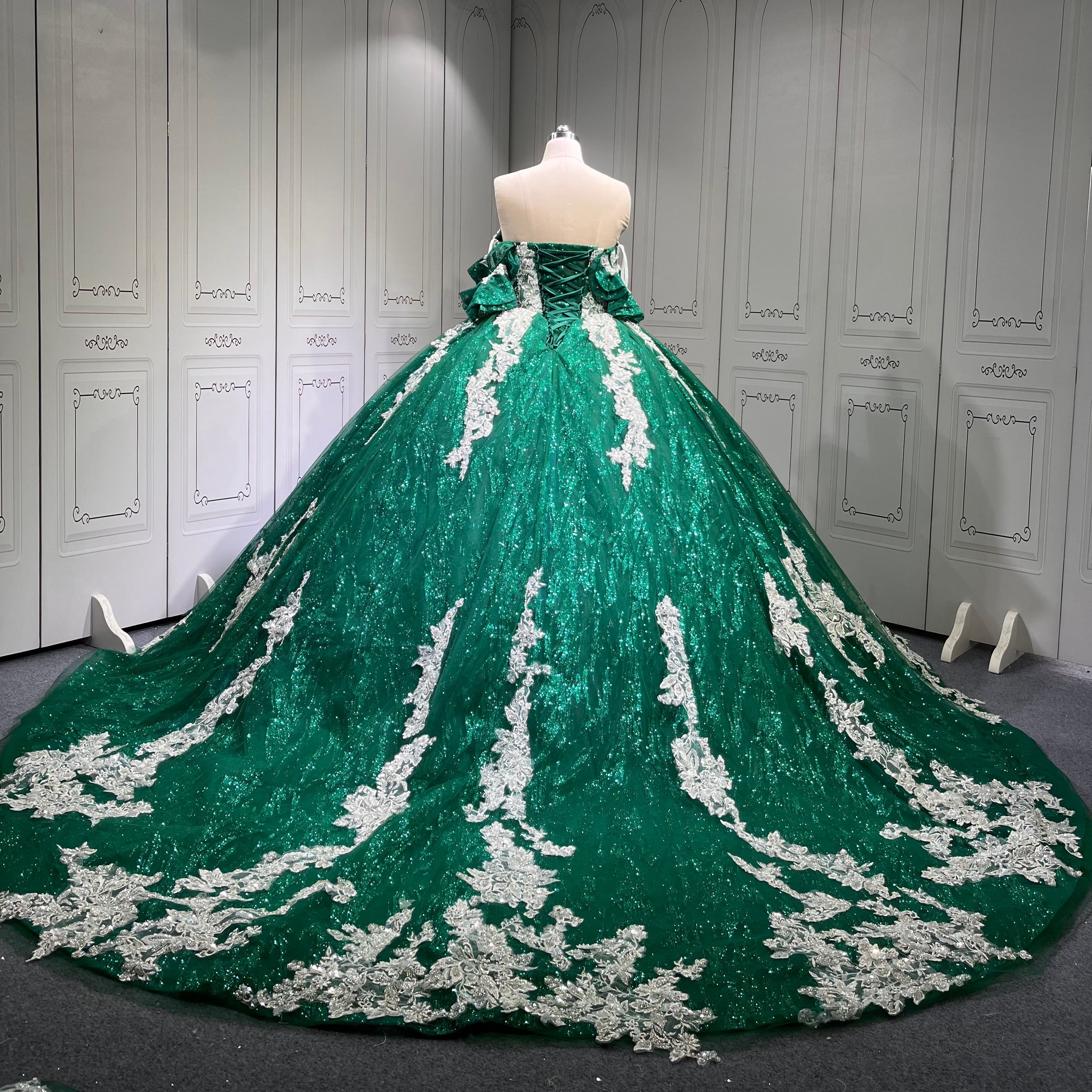 Mumuleo Emerald Green Quinceanera Dresses Vestidos De 15 De Xv Aos Quince 2025 Quinceaera Ball Gowns Vestidos Para 16 Aos