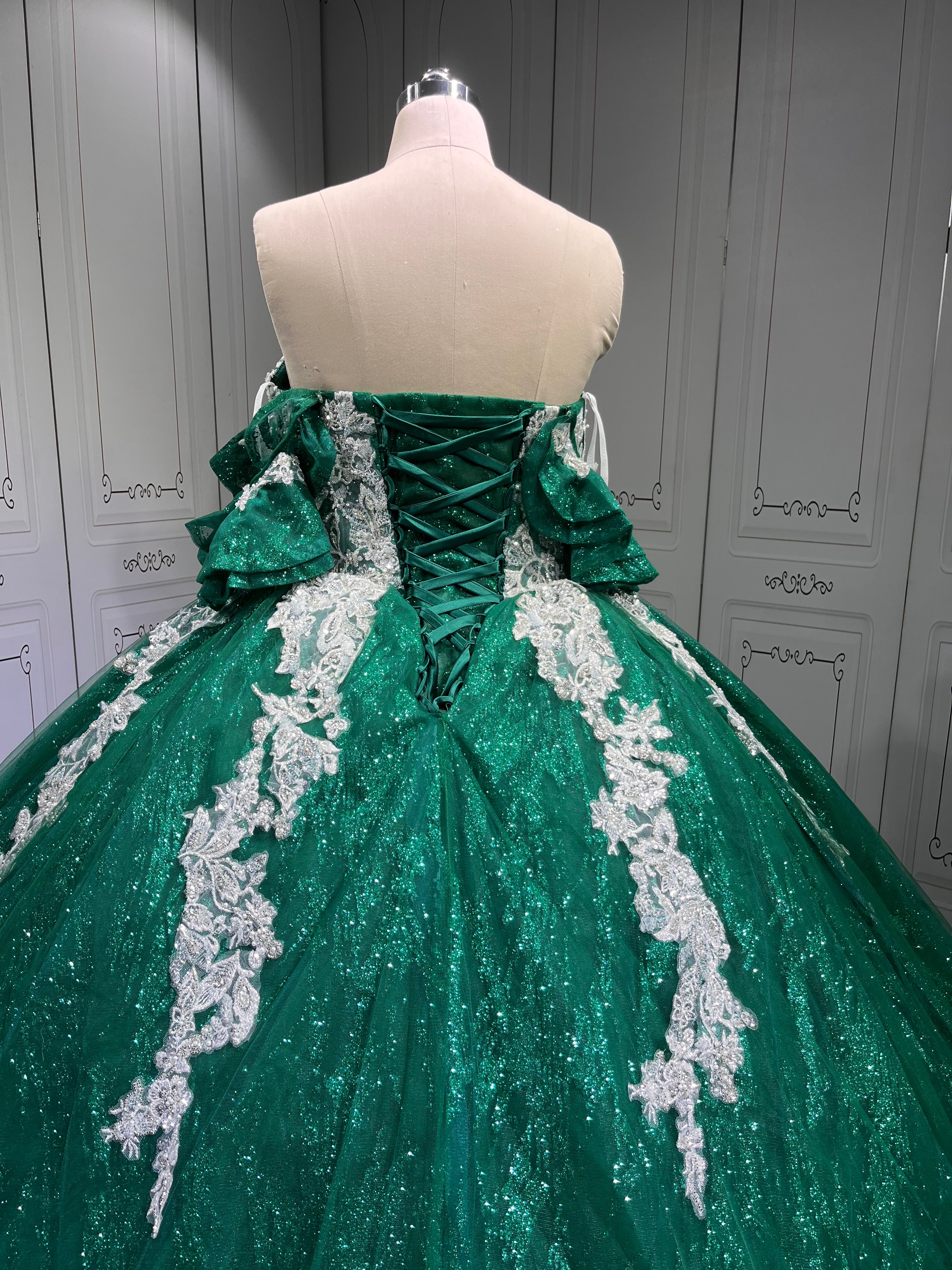 Mumuleo Emerald Green Quinceanera Dresses Vestidos De 15 De Xv Aos Quince 2025 Quinceaera Ball Gowns Vestidos Para 16 Aos