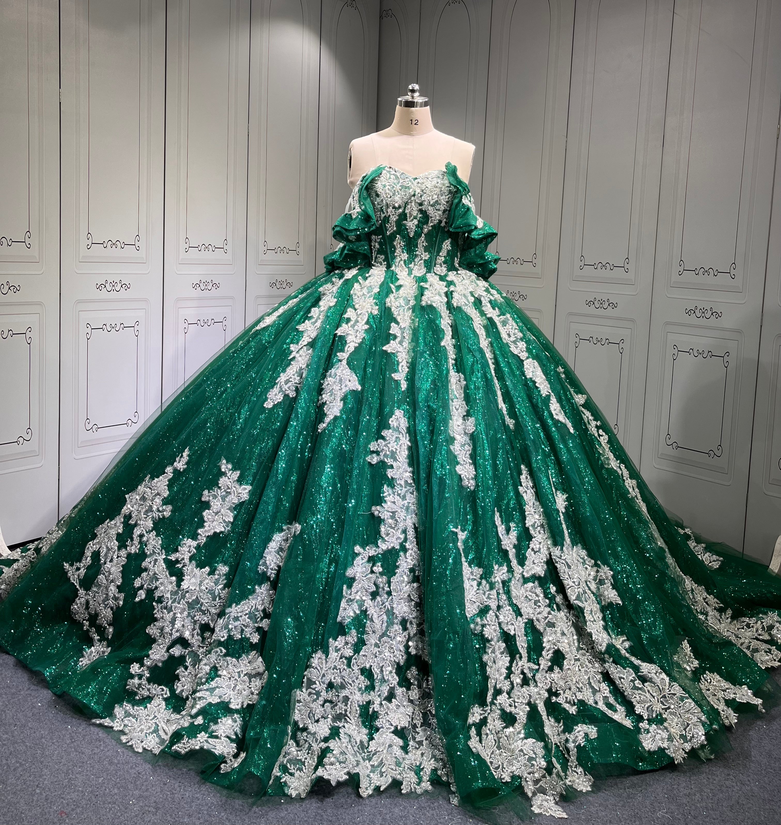 Mumuleo Emerald Green Quinceanera Dresses Vestidos De 15 De Xv Aos Quince 2025 Quinceaera Ball Gowns Vestidos Para 16 Aos