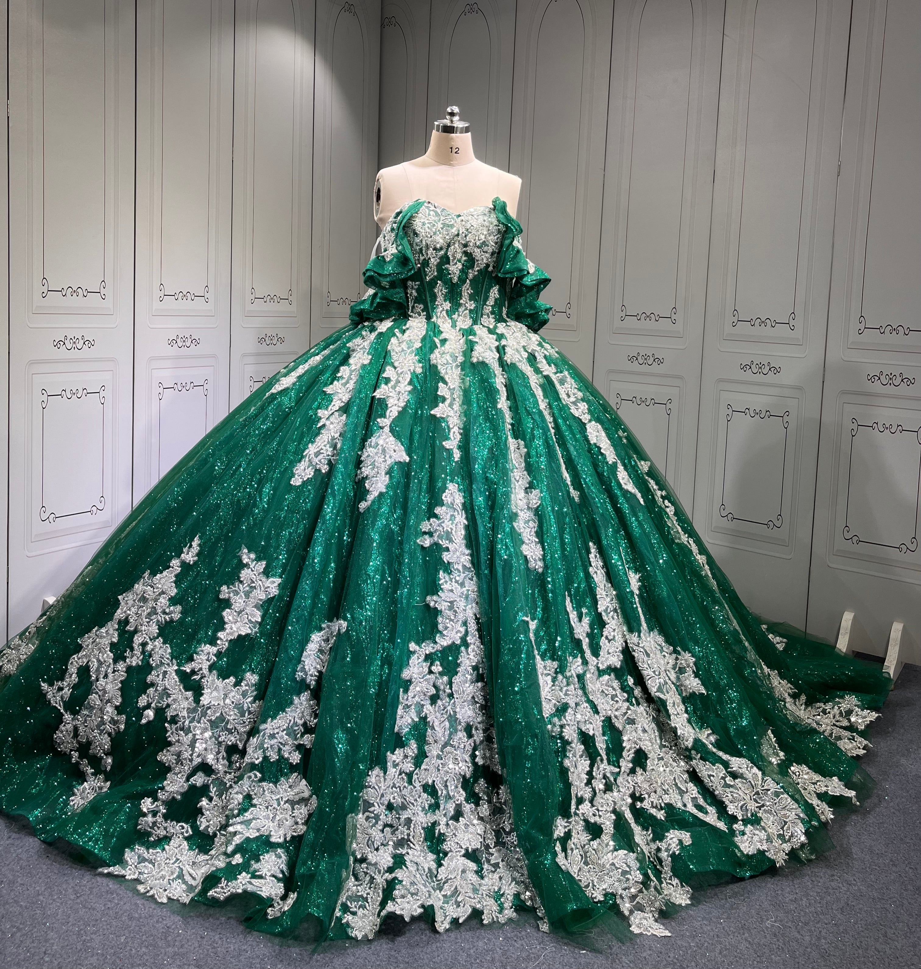 Mumuleo Emerald Green Quinceanera Dresses Vestidos De 15 De Xv Aos Quince 2025 Quinceaera Ball Gowns Vestidos Para 16 Aos