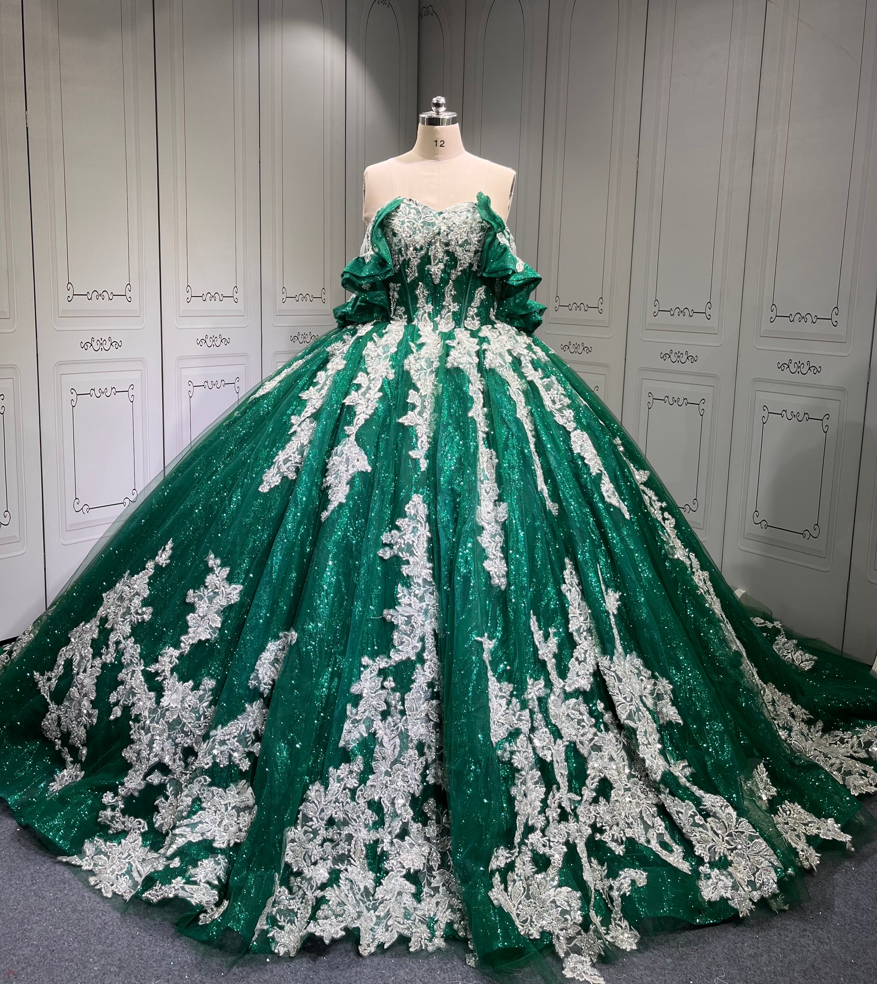 Mumuleo Emerald Green Quinceanera Dresses Vestidos De 15 De Xv Aos Quince 2025 Quinceaera Ball Gowns Vestidos Para 16 Aos