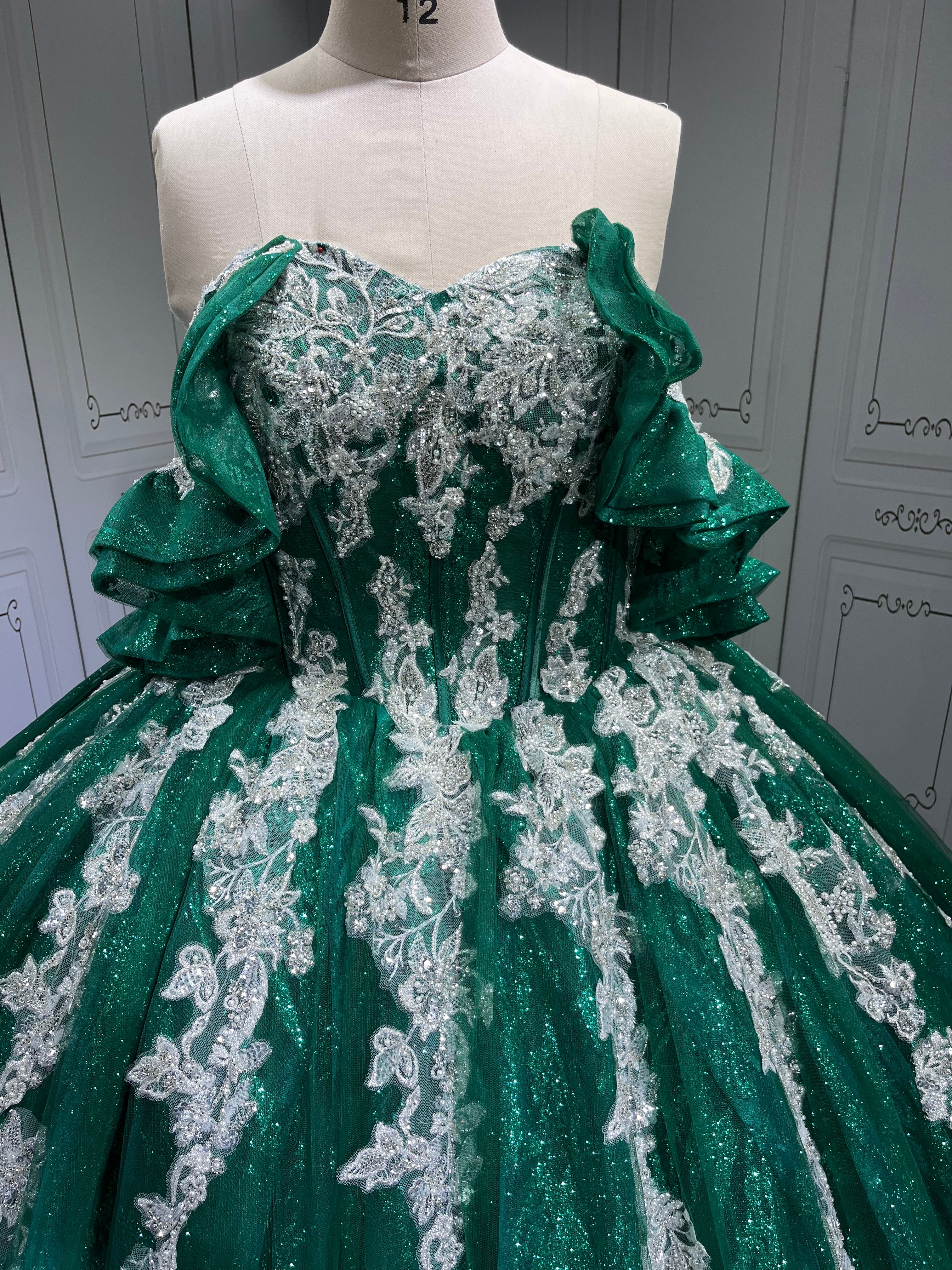 Mumuleo Emerald Green Quinceanera Dresses Vestidos De 15 De Xv Aos Quince 2025 Quinceaera Ball Gowns Vestidos Para 16 Aos