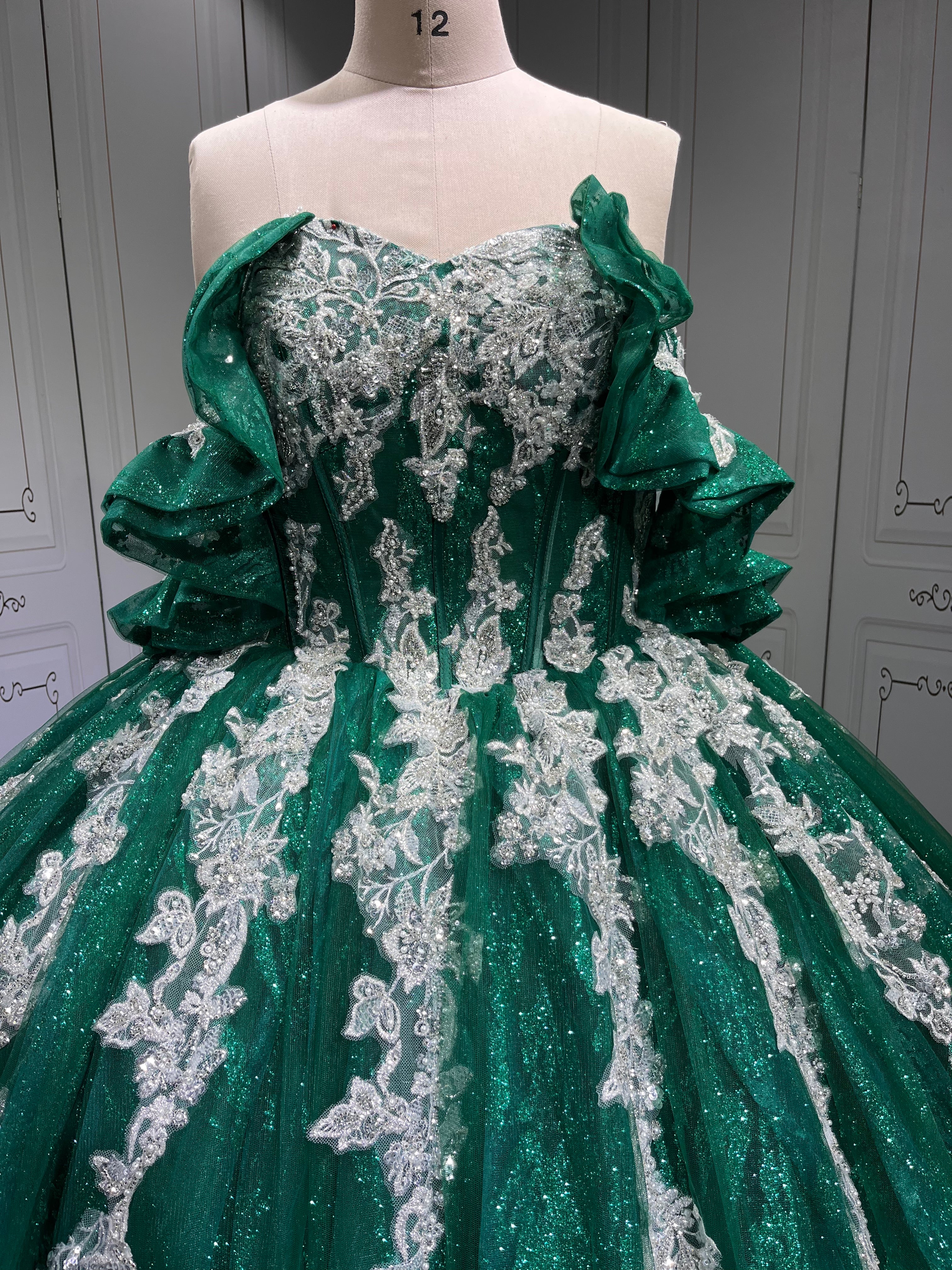 Mumuleo Emerald Green Quinceanera Dresses Vestidos De 15 De Xv Aos Quince 2025 Quinceaera Ball Gowns Vestidos Para 16 Aos