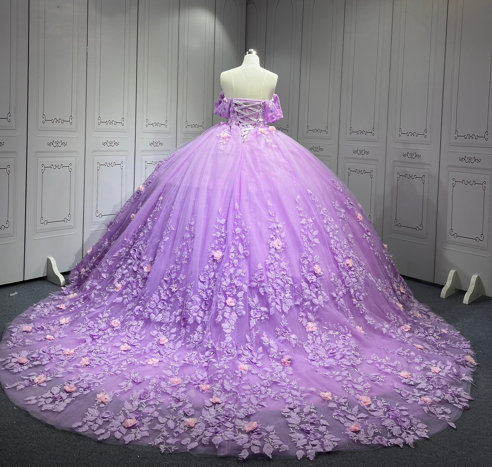 Mumuleo LilacLight Purple Quinceanera Dress Vestidos De Novia Quinceaera Ball Gowns Para Aos Xv 15 Year Old Dresses