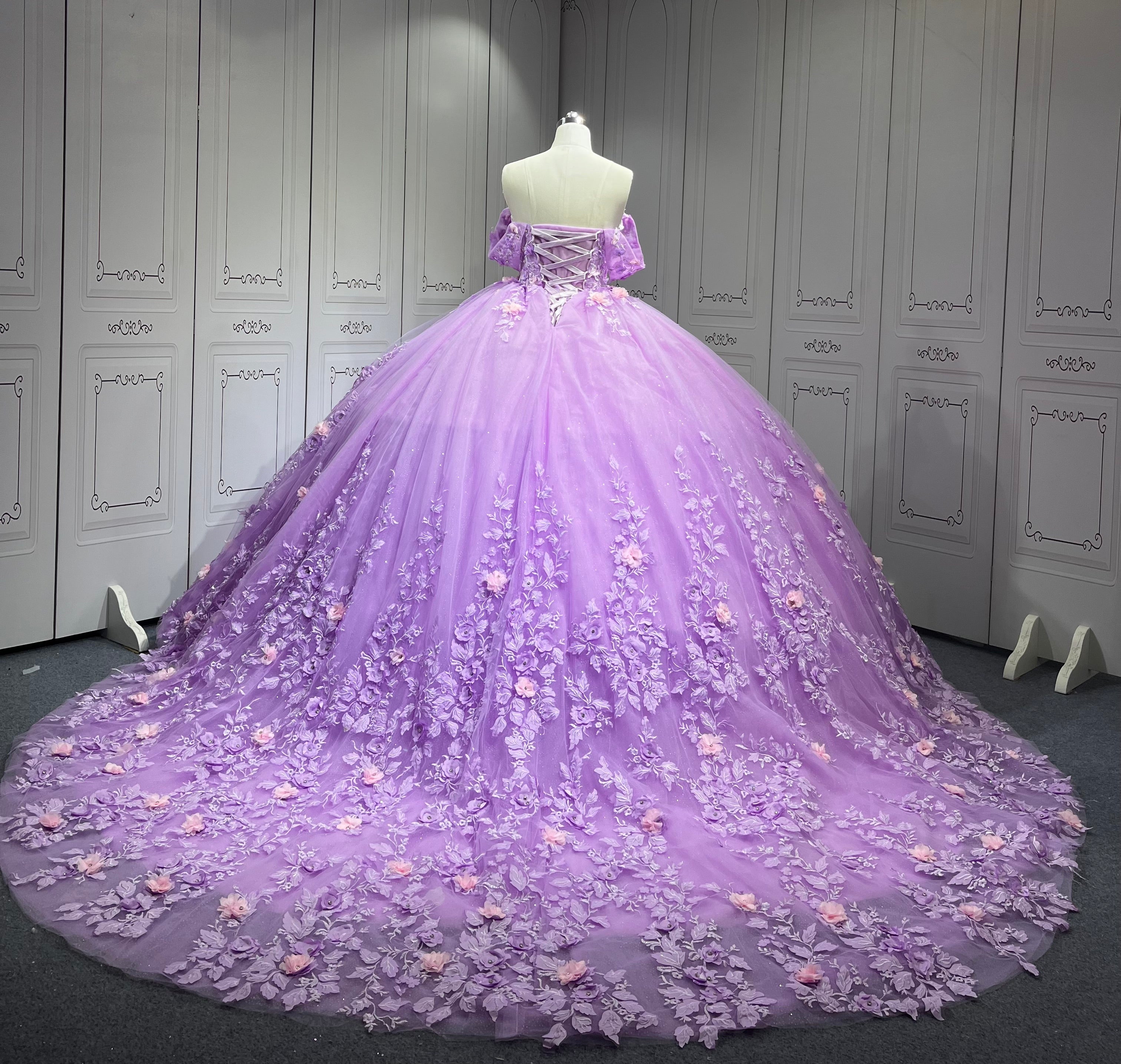 Mumuleo LilacLight Purple Quinceanera Dress Vestidos De Novia Quinceaera Ball Gowns Para Aos Xv 15 Year Old Dresses