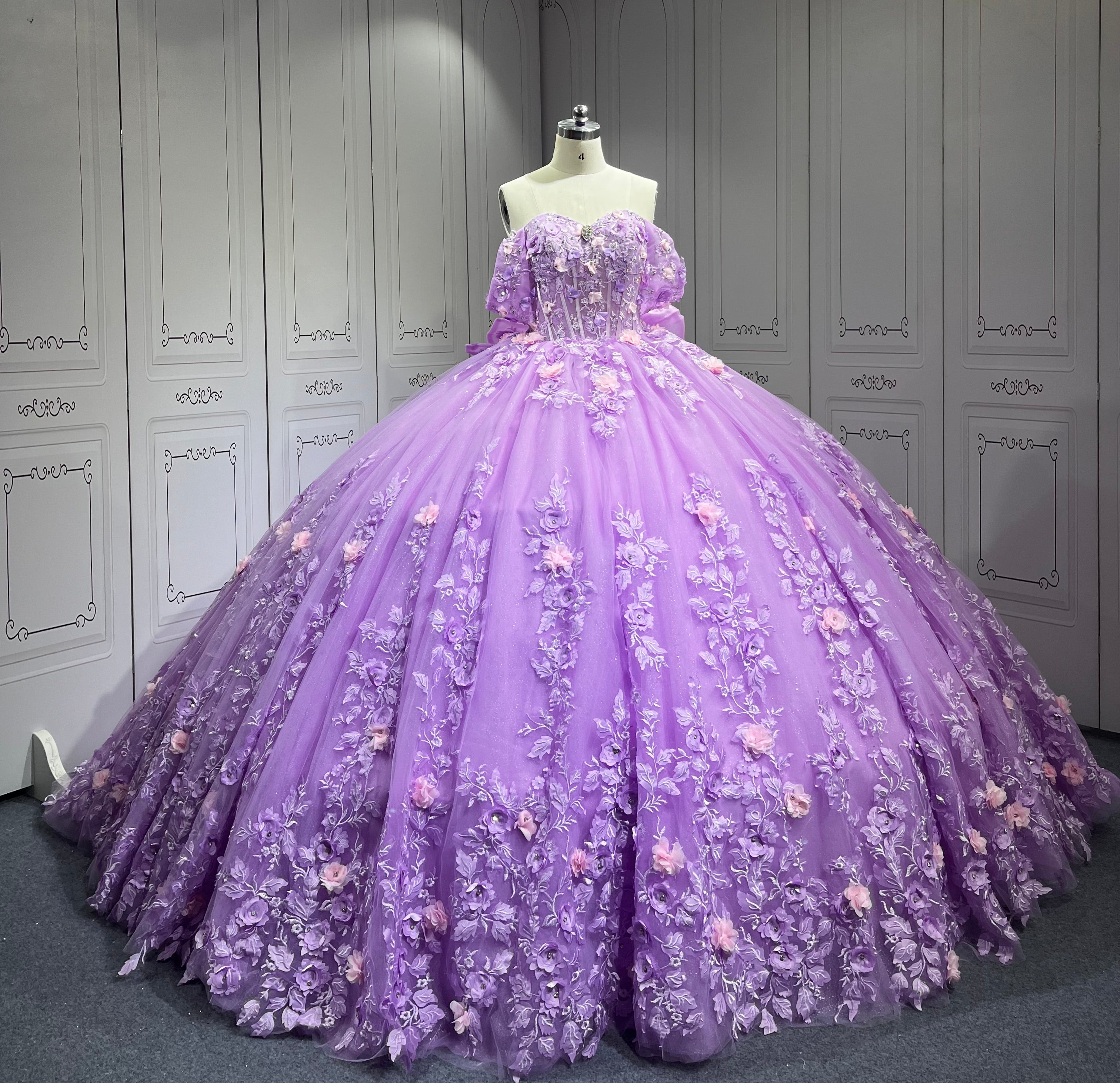 Mumuleo LilacLight Purple Quinceanera Dress Vestidos De Novia Quinceaera Ball Gowns Para Aos Xv 15 Year Old Dresses