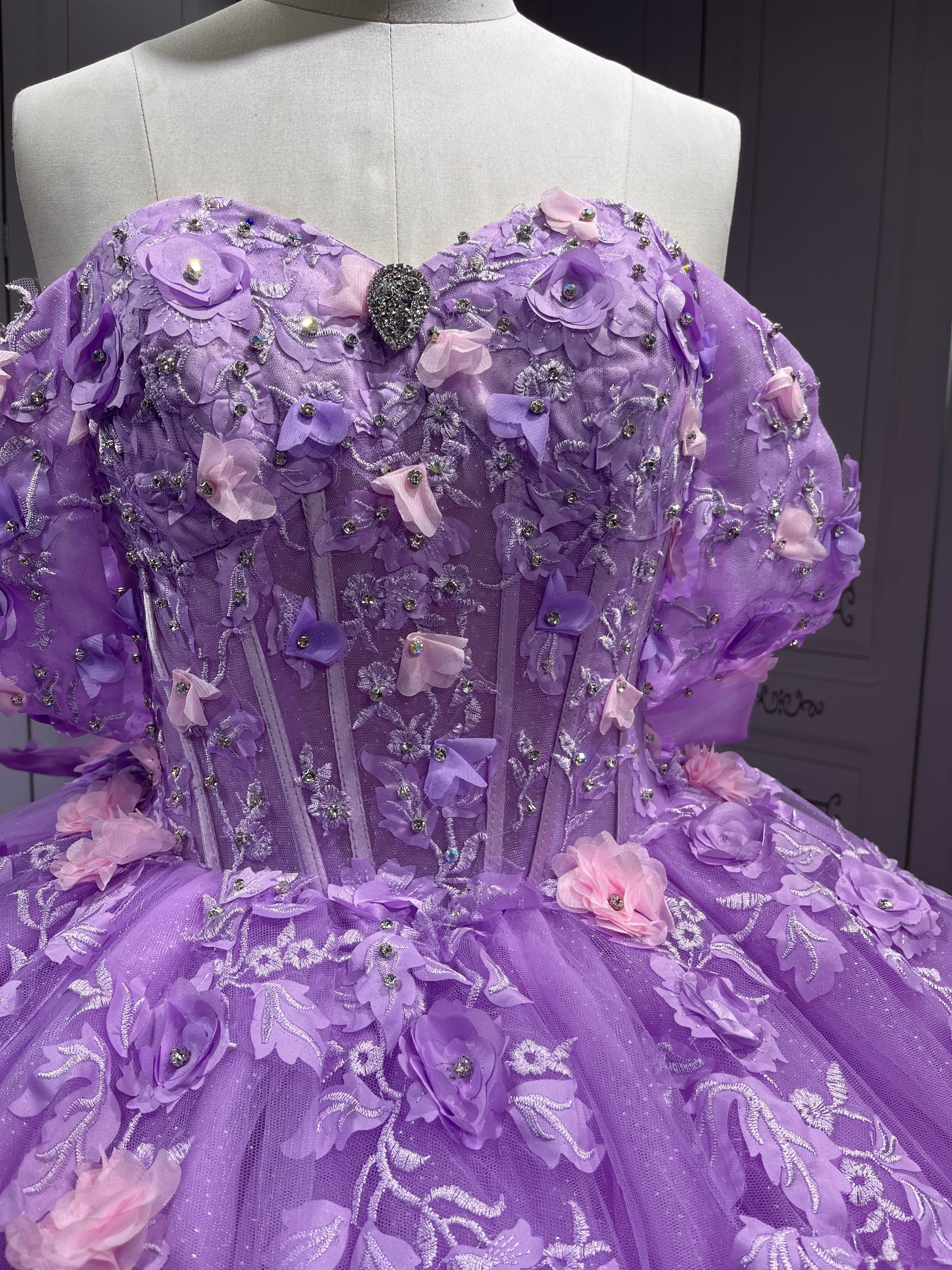 Mumuleo LilacLight Purple Quinceanera Dress Vestidos De Novia Quinceaera Ball Gowns Para Aos Xv 15 Year Old Dresses