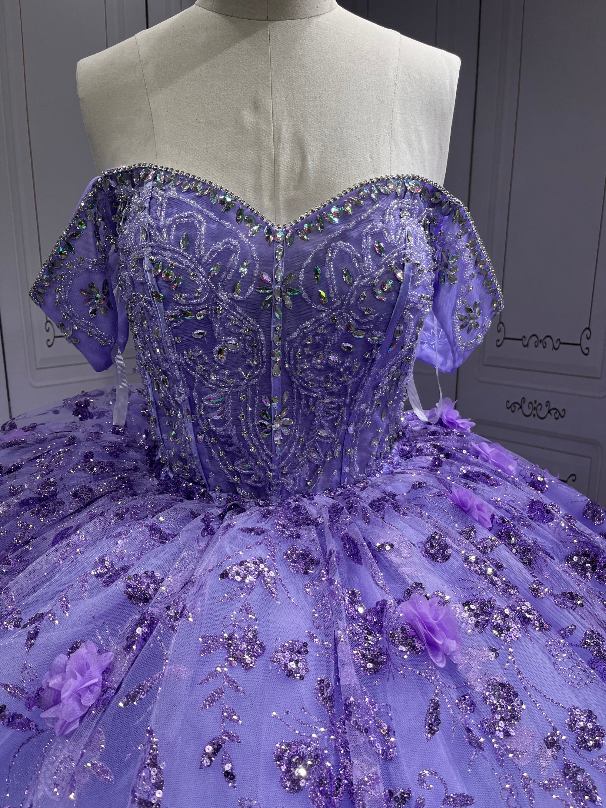 2025 Mumuleo Lilac 4 in 1 Quinceanera Dresses Vestidos Para De 15 Aos De Blanco De Quinceaera De Mariposa De 15 Aos Color Vino