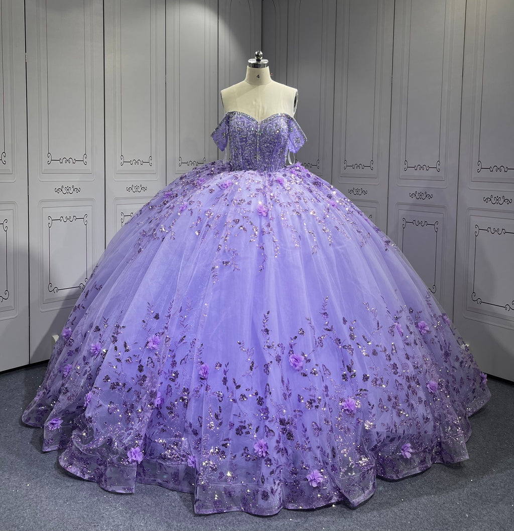 2025 Mumuleo Lilac 4 in 1 Quinceanera Dresses Vestidos Para De 15 Aos De Blanco De Quinceaera De Mariposa De 15 Aos Color Vino