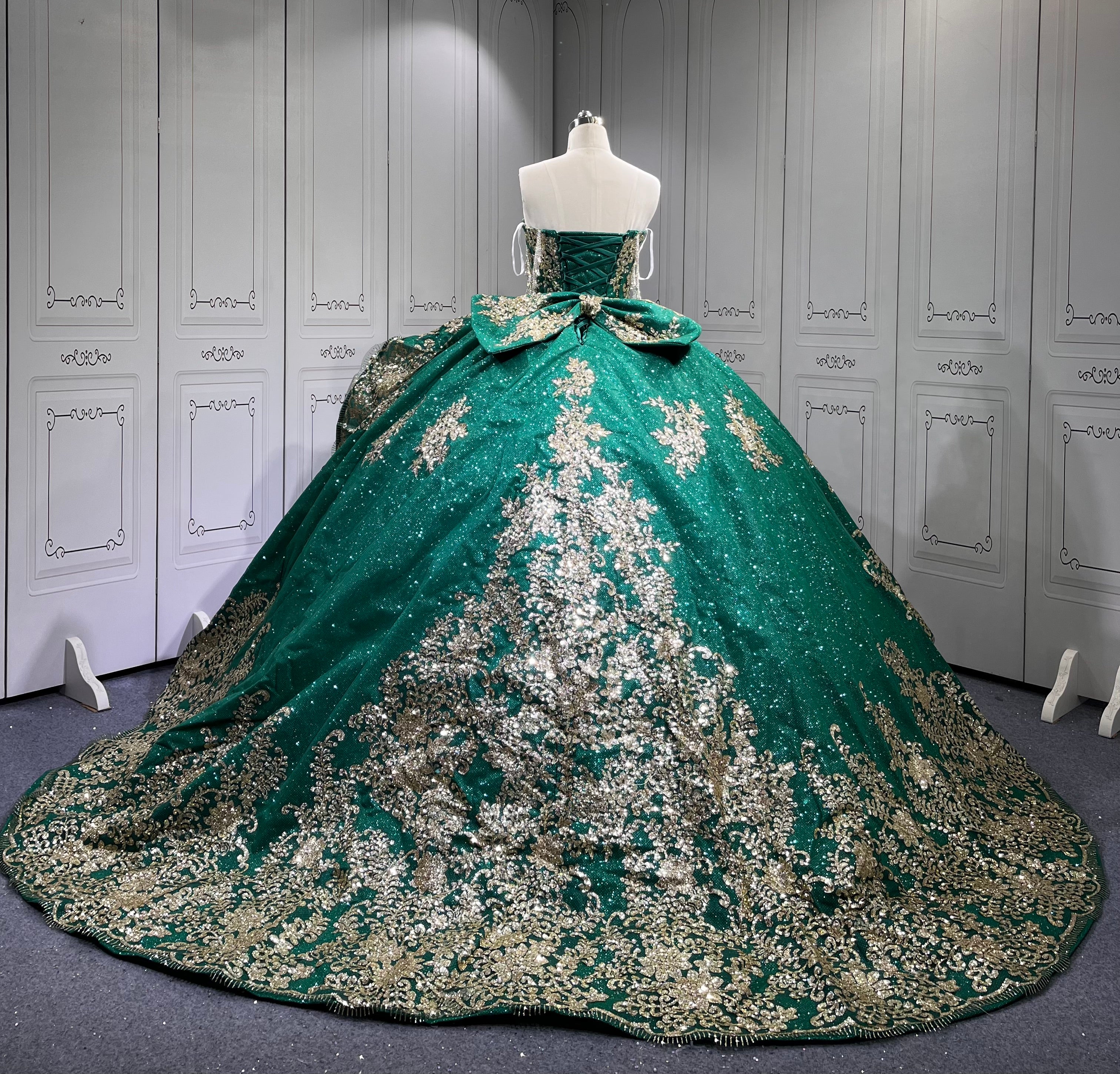 Mumuleo Emerald Green Quinceanera Dresses 2025 Sweet 16 Vestidos De Fiesta Vestidos De 15 Aos XV Para Economic