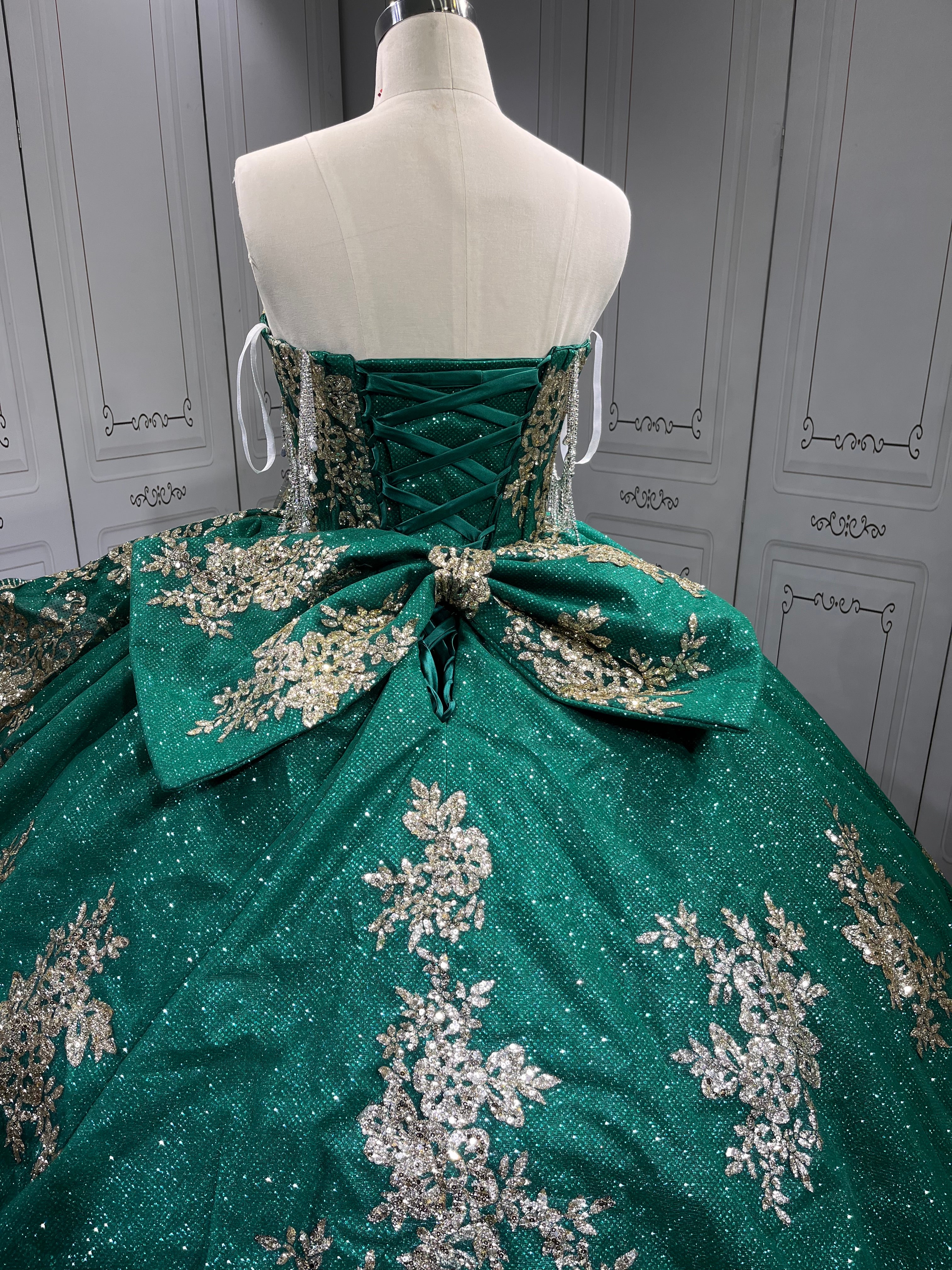 Mumuleo Emerald Green Quinceanera Dresses 2025 Sweet 16 Vestidos De Fiesta Vestidos De 15 Aos XV Para Economic