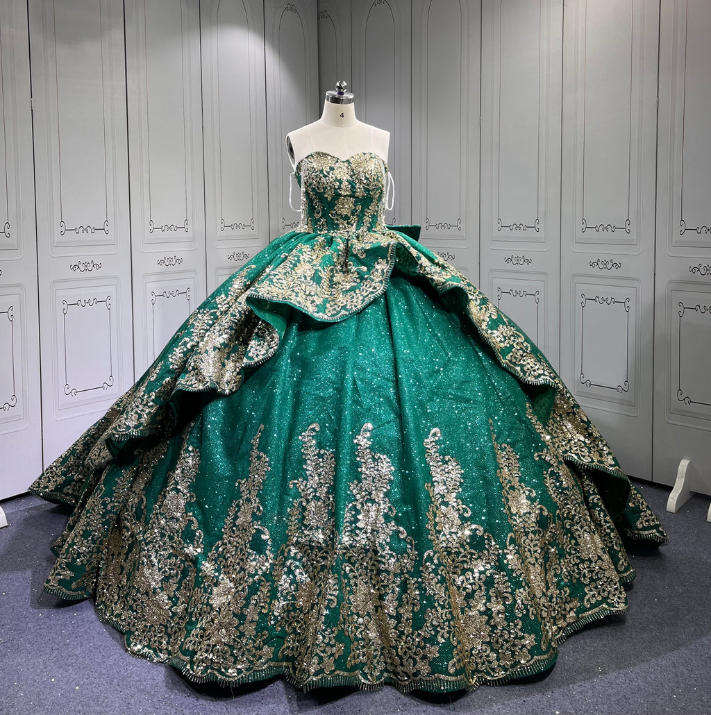 Mumuleo Emerald Green Quinceanera Dresses 2025 Sweet 16 Vestidos De Fiesta Vestidos De 15 Aos XV Para Economic