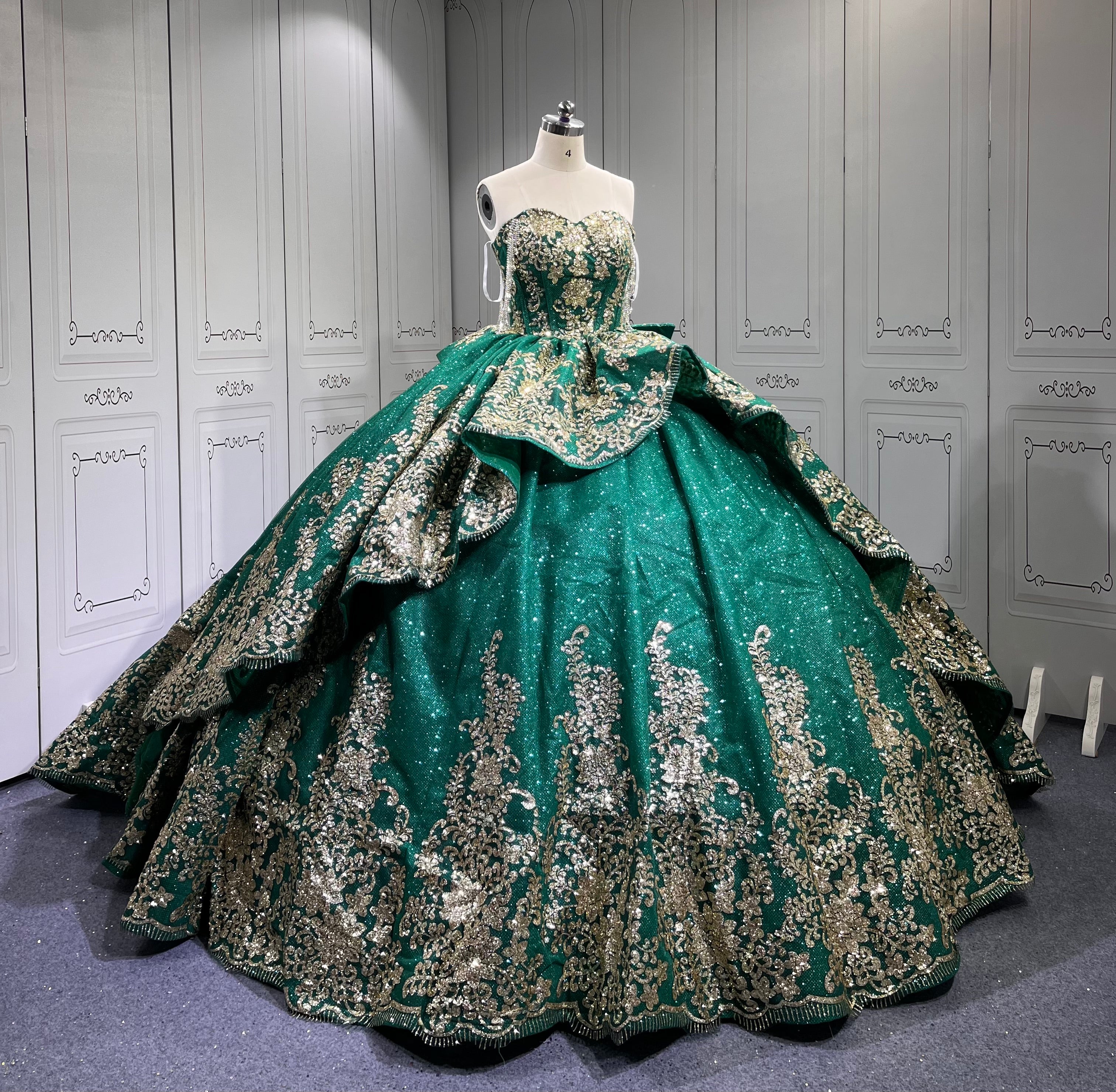 Mumuleo Emerald Green Quinceanera Dresses 2025 Sweet 16 Vestidos De Fiesta Vestidos De 15 Aos XV Para Economic