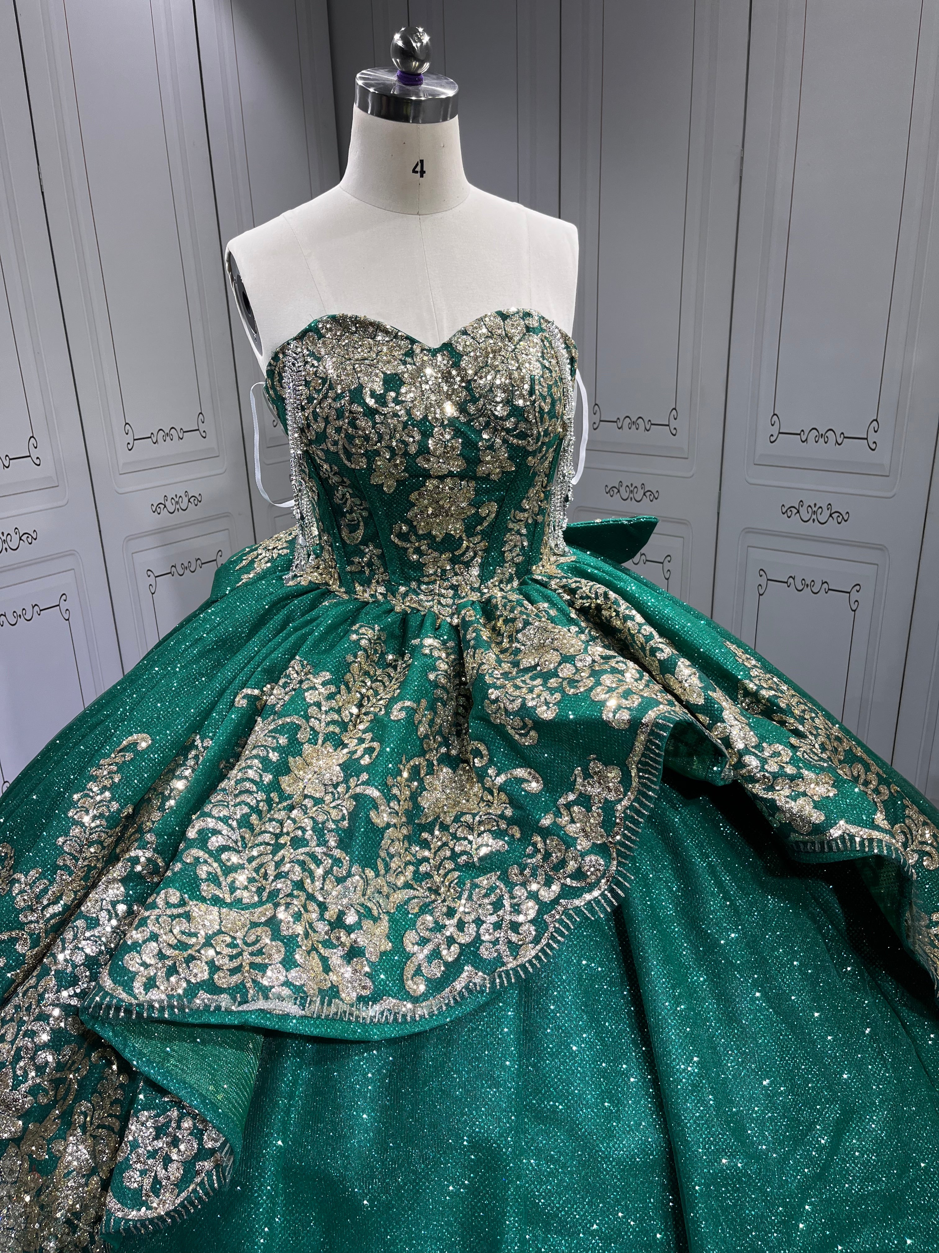 Mumuleo Emerald Green Quinceanera Dresses 2025 Sweet 16 Vestidos De Fiesta Vestidos De 15 Aos XV Para Economic