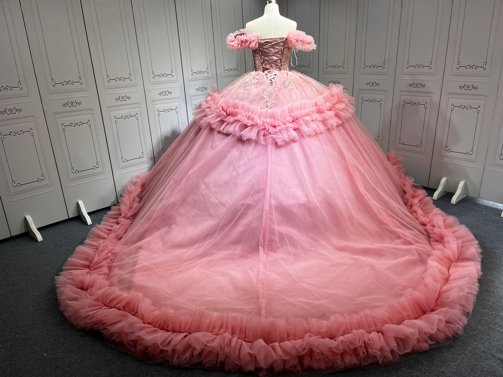 Mauve Vestidos De 15 Anos Customized Ball Gown 15 Year Old Quinceanera Dresses 2025 Ruffled Sweet 16 Evening Party Dress