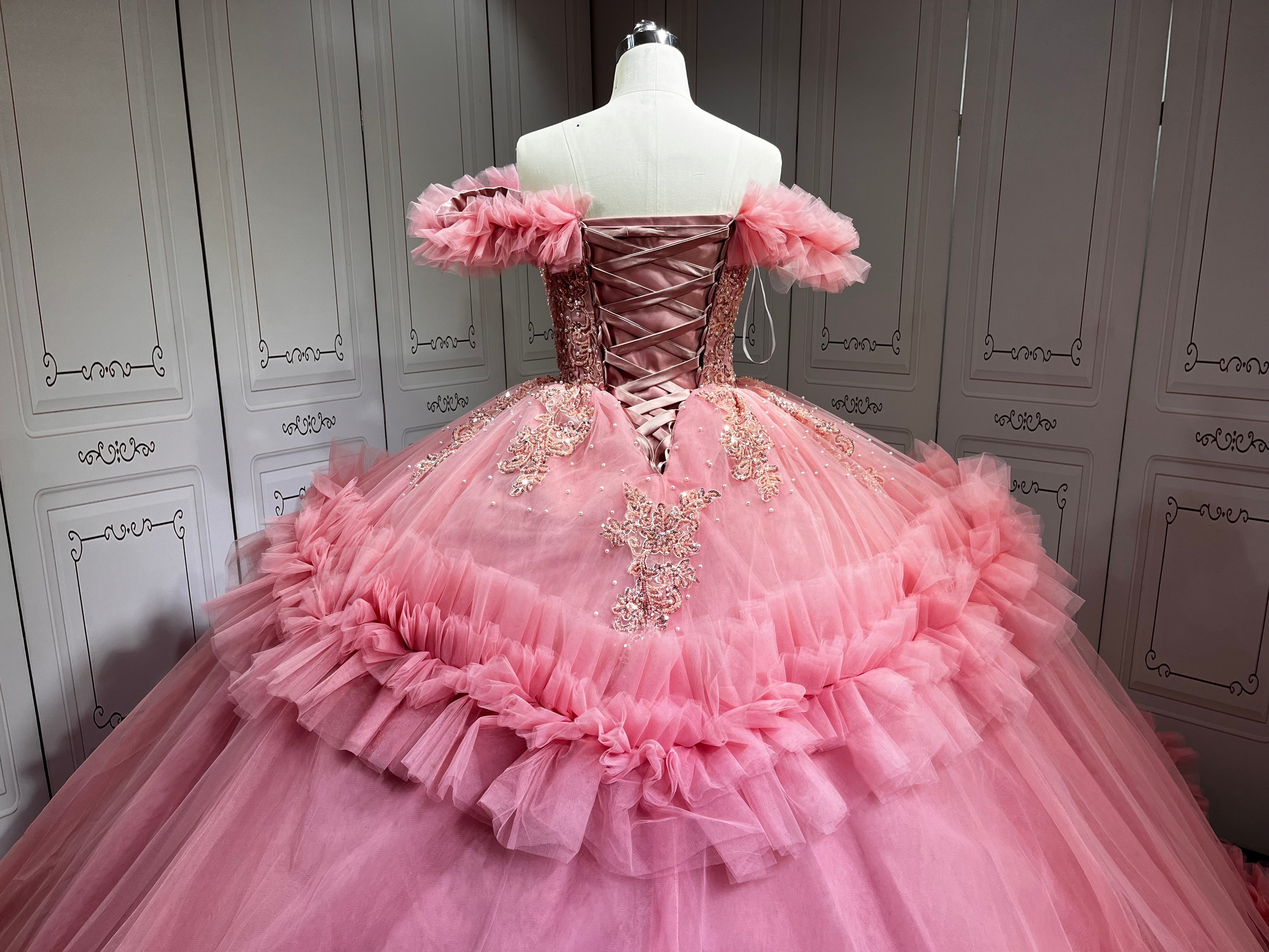 Mauve Vestidos De 15 Anos Customized Ball Gown 15 Year Old Quinceanera Dresses 2025 Ruffled Sweet 16 Evening Party Dress