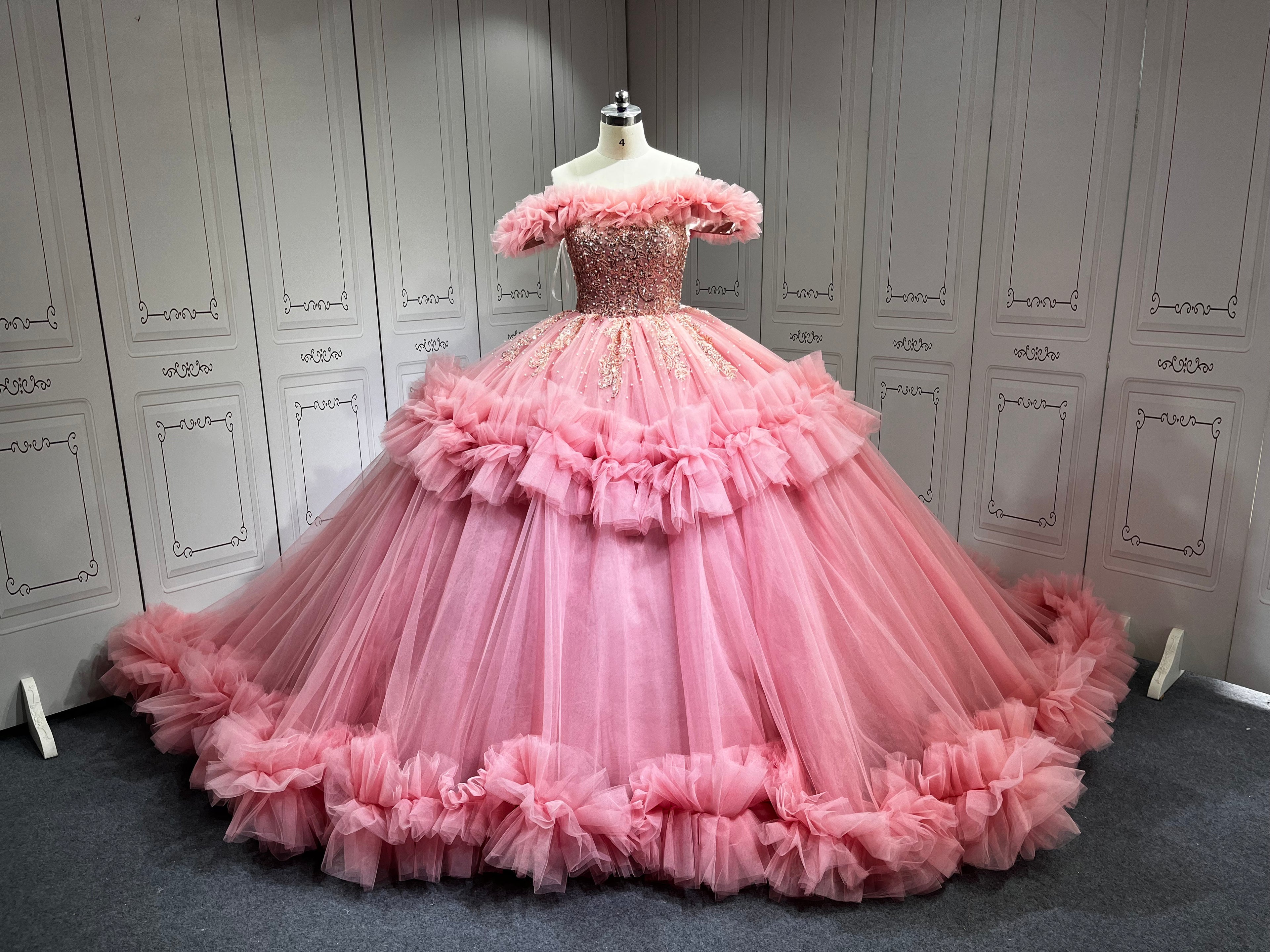 Mauve Vestidos De 15 Anos Customized Ball Gown 15 Year Old Quinceanera Dresses 2025 Ruffled Sweet 16 Evening Party Dress