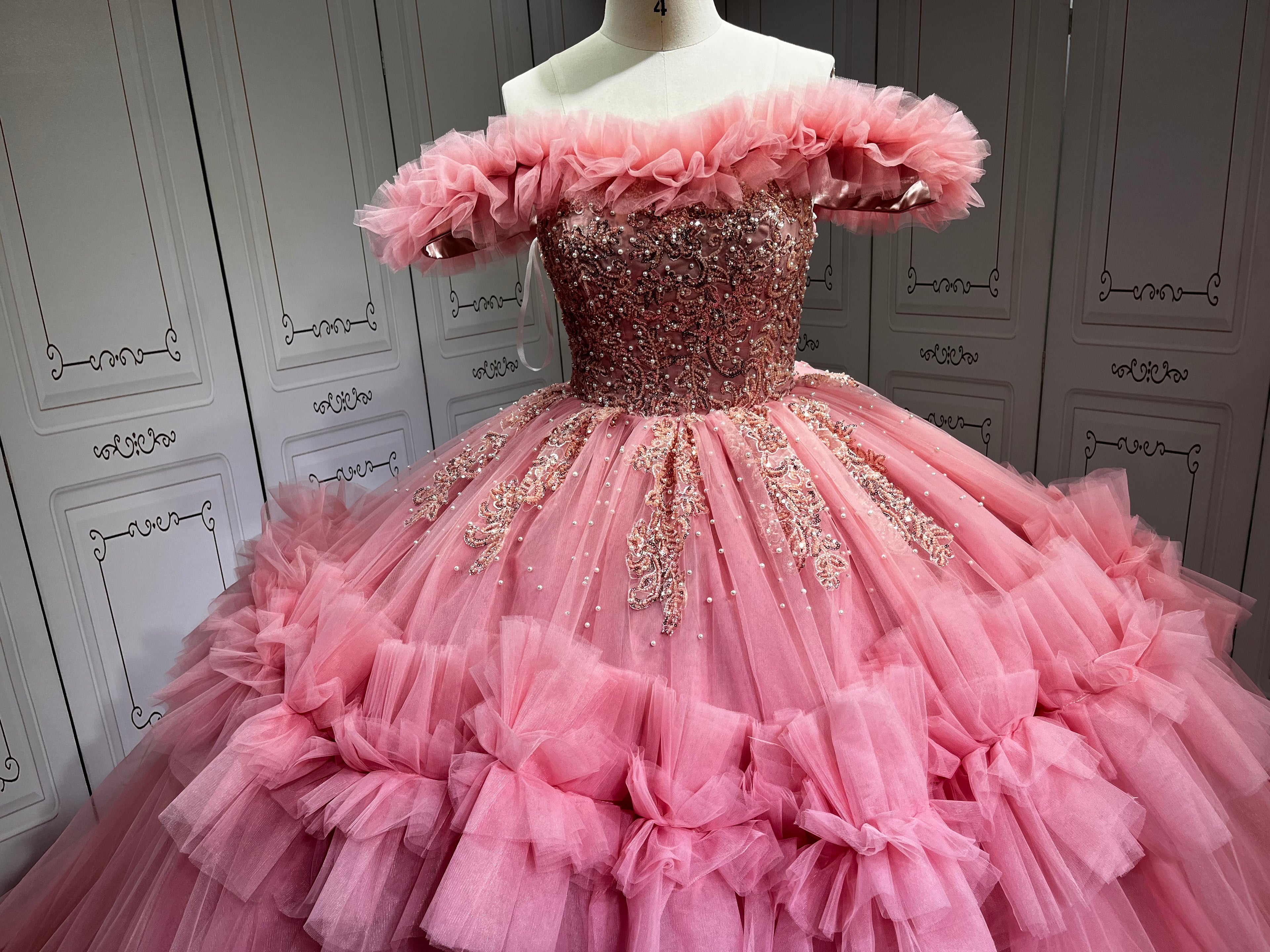 Mauve Vestidos De 15 Anos Customized Ball Gown 15 Year Old Quinceanera Dresses 2025 Ruffled Sweet 16 Evening Party Dress