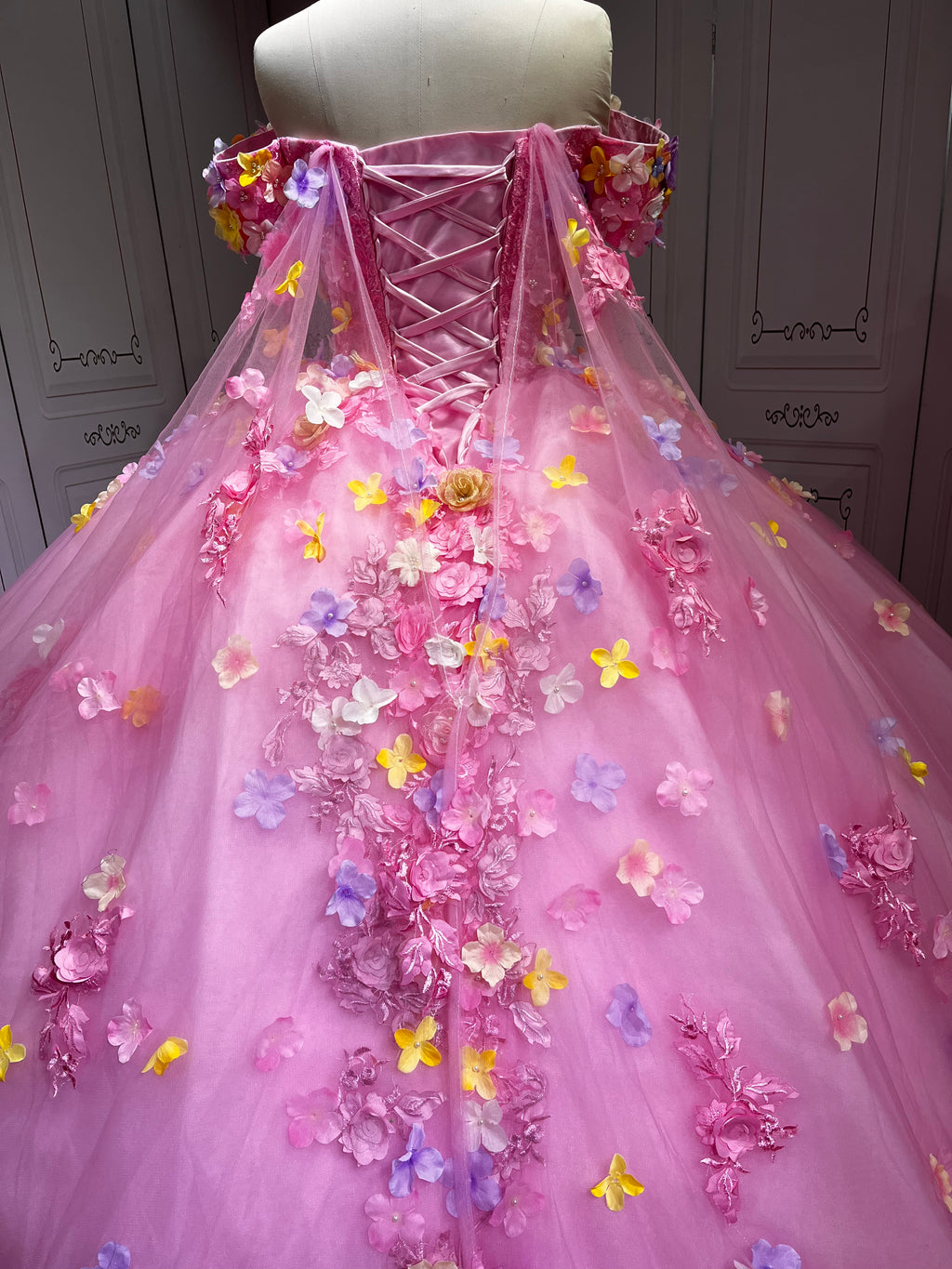 Mumuleo 2025 Pink Floral Quinceanera Dresses 2025 Vestidos De 15 Aos Lila Verde Anos Sweet 16 Vestidos Para Quinceaera  XV