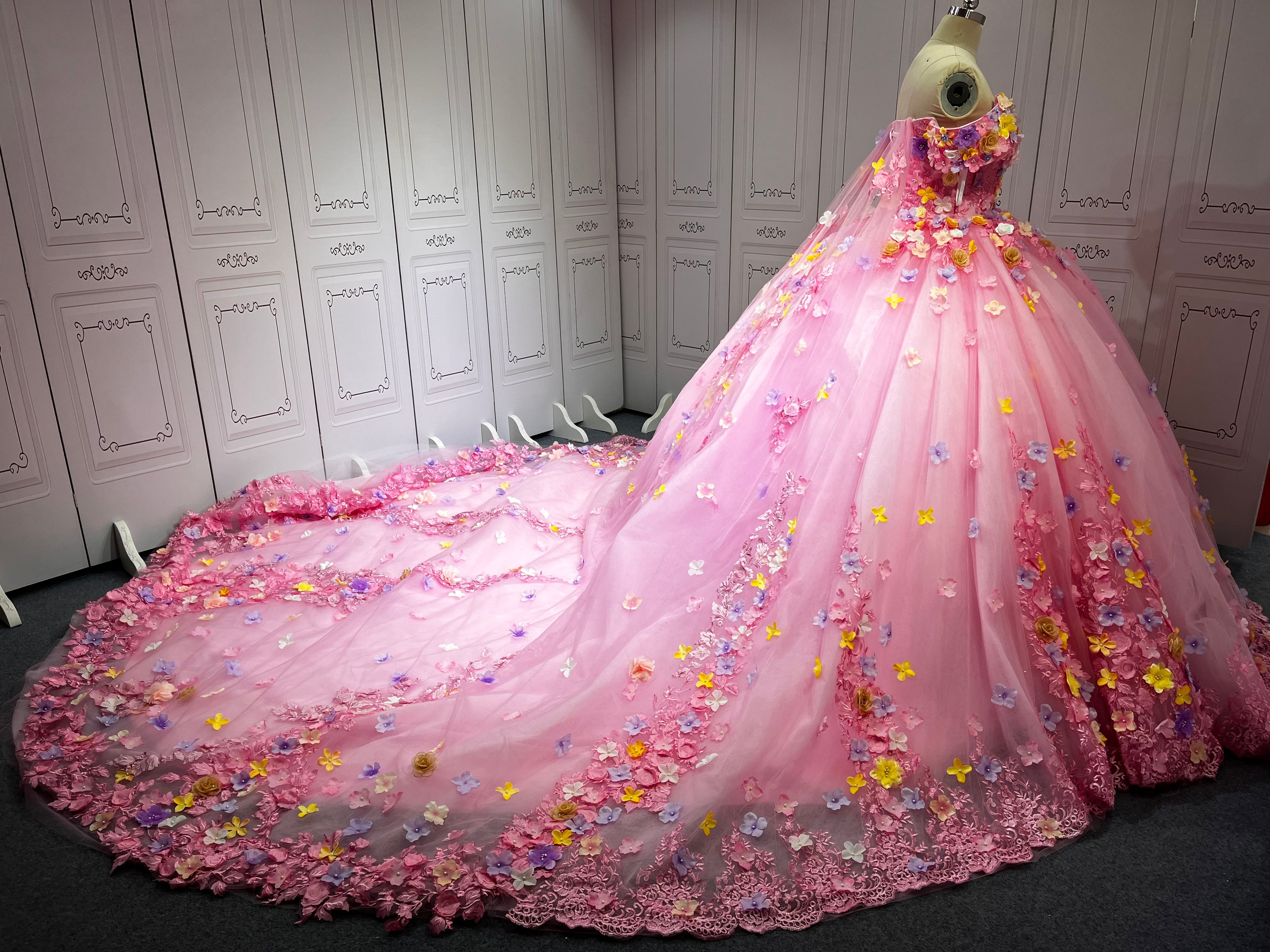 Mumuleo 2025 Pink Floral Quinceanera Dresses 2025 Vestidos De 15 Aos Lila Verde Anos Sweet 16 Vestidos Para Quinceaera  XV