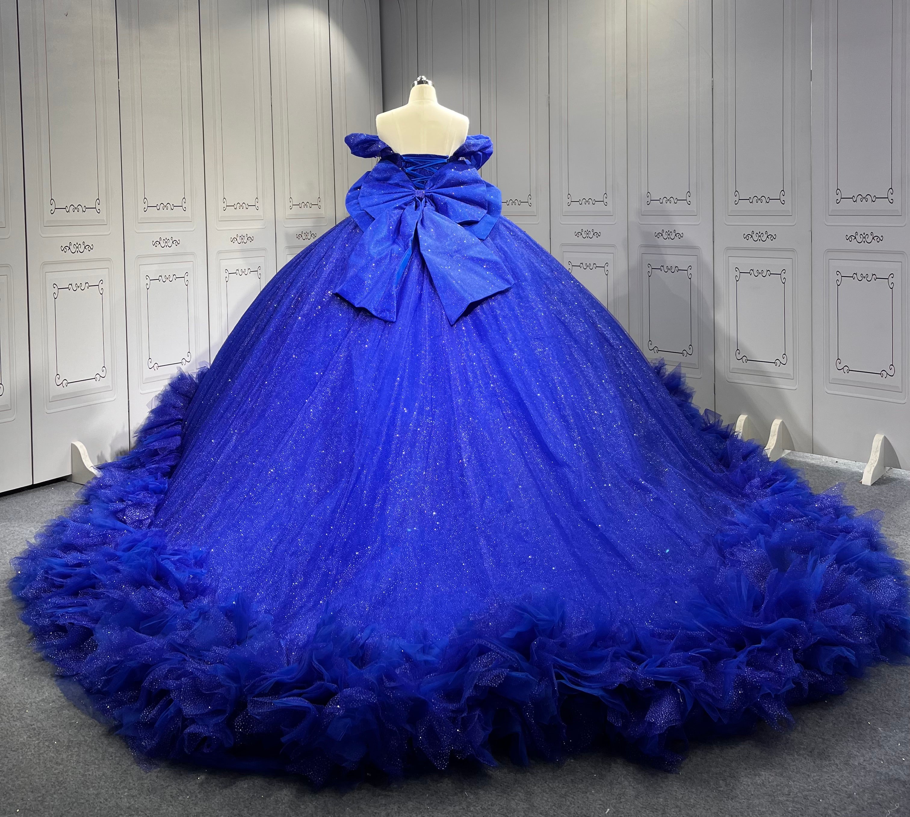 Mumuleo Royal Blue Quinceanera Dress Azul Vestidos De 15 Quinceaera Para 2025 Miss XV Vestido Vestidos Para 15 Aos