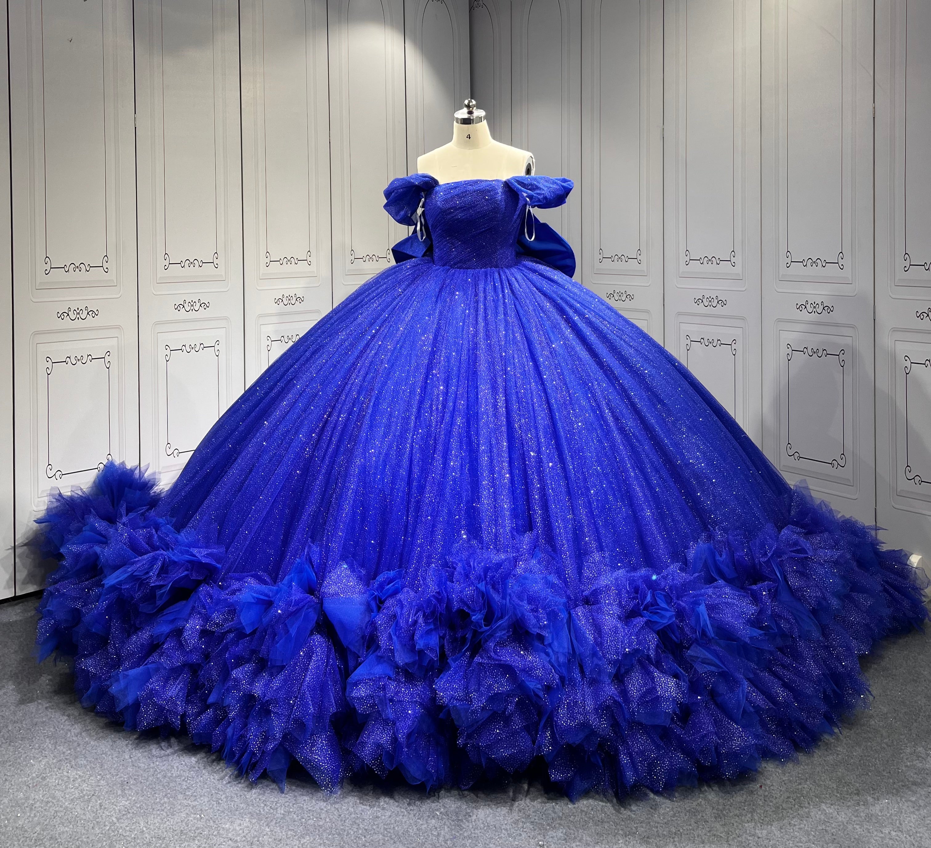 Mumuleo Royal Blue Quinceanera Dress Azul Vestidos De 15 Quinceaera Para 2025 Miss XV Vestido Vestidos Para 15 Aos