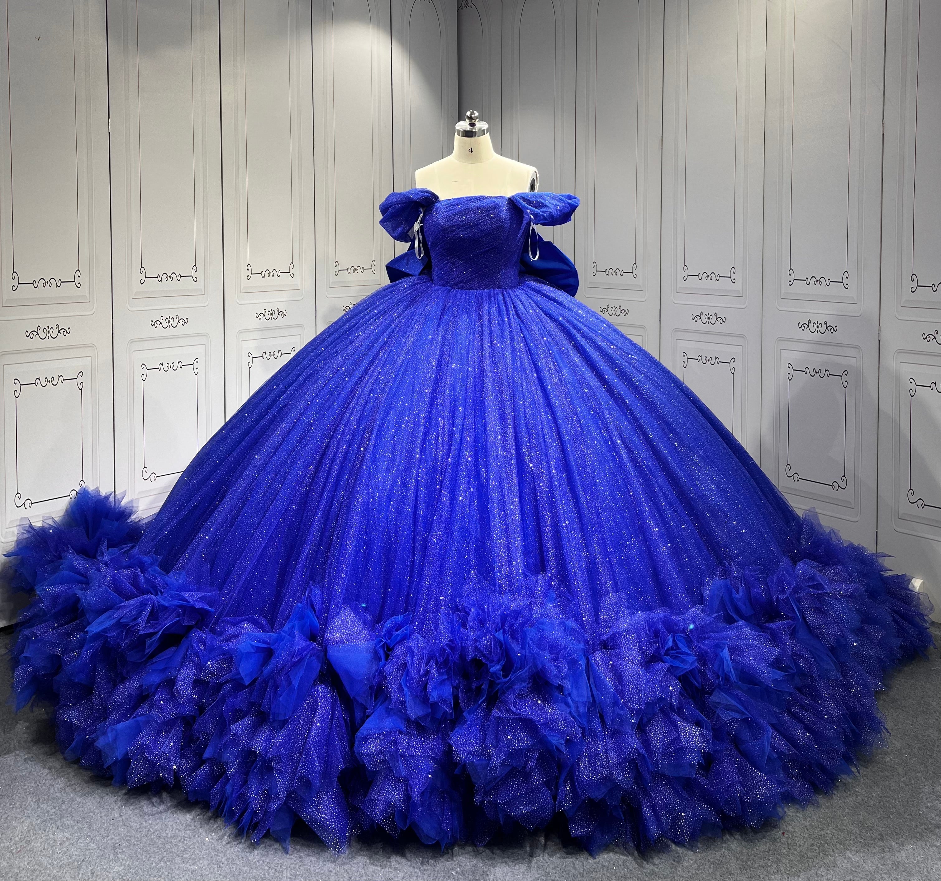 Mumuleo Royal Blue Quinceanera Dress Azul Vestidos De 15 Quinceaera Para 2025 Miss XV Vestido Vestidos Para 15 Aos