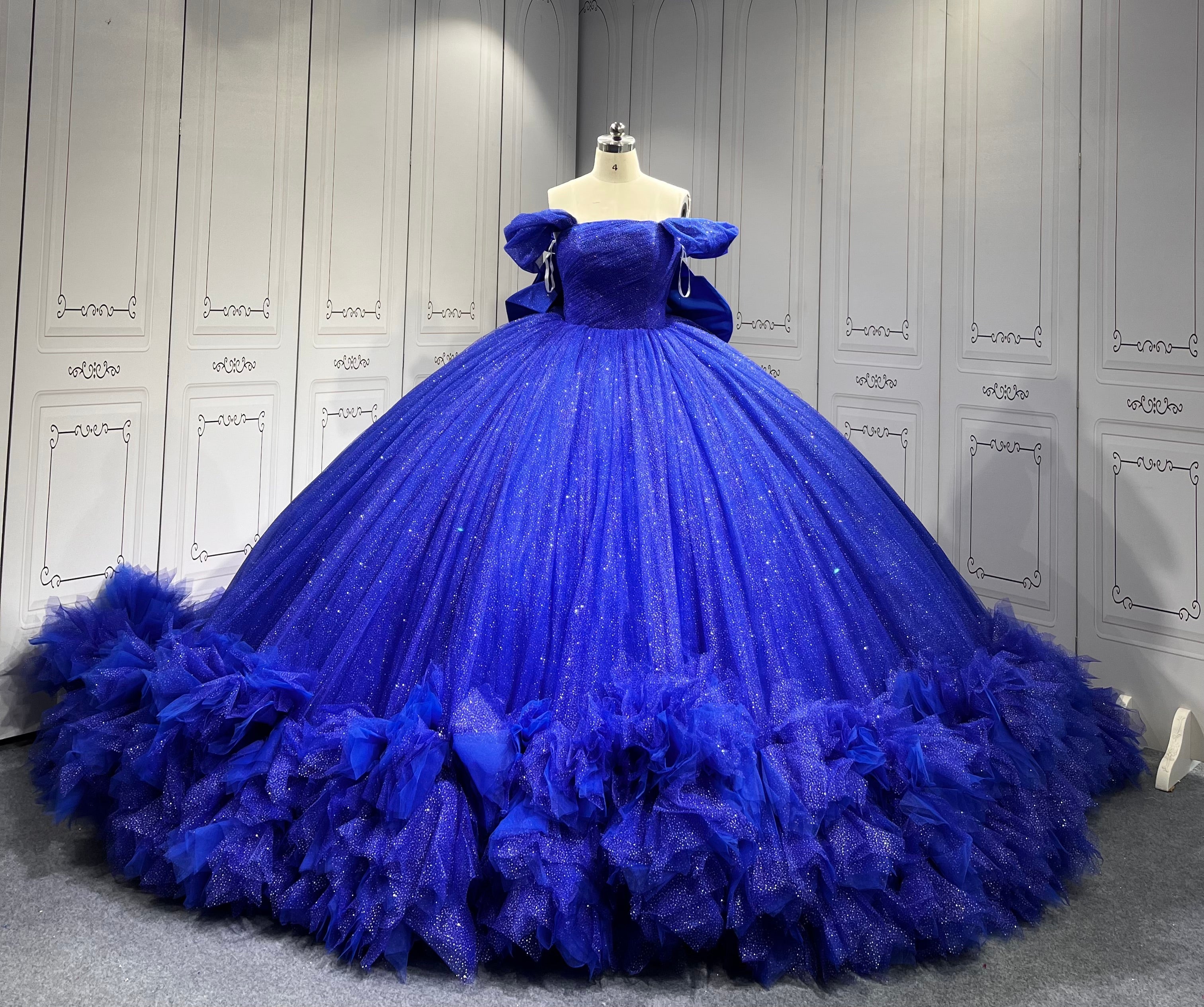 Mumuleo Royal Blue Quinceanera Dress Azul Vestidos De 15 Quinceaera Para 2025 Miss XV Vestido Vestidos Para 15 Aos