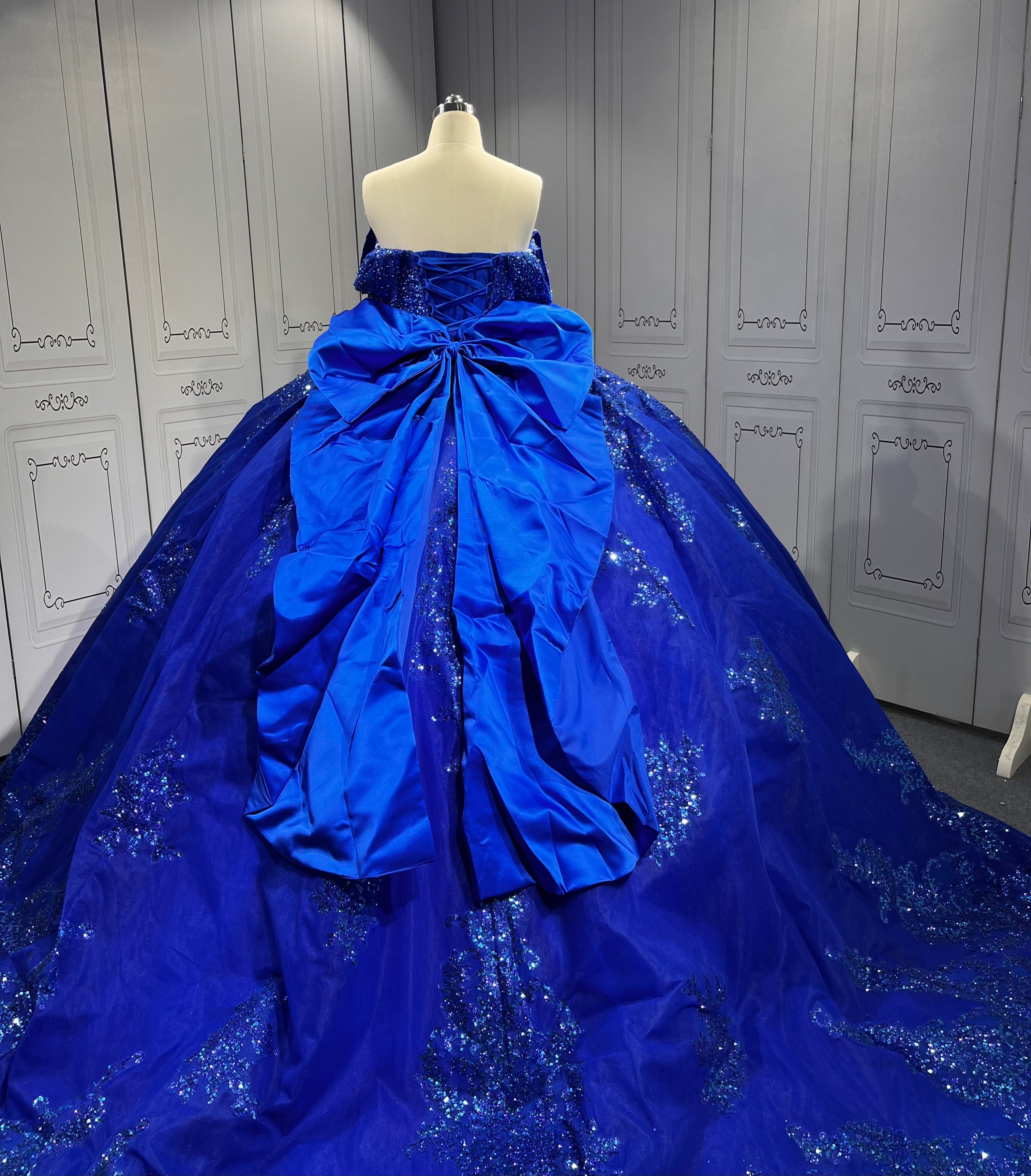 2025 Blue Quinceanera Dresses Princess Ball Gown Lace Appliques Sweetheart Girls Sweet 15 Vestidos De 15 Anos
