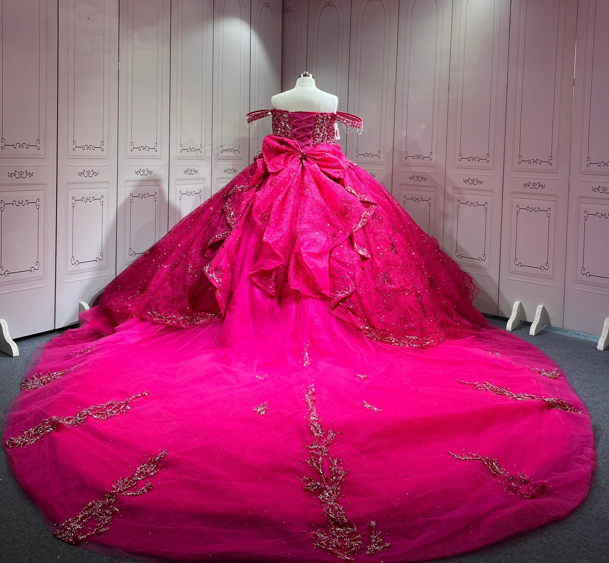 Mumuleo Fuchsia Sweet 16 Dresses Plus Size Quinceanera Gown Affordable Miss XV Vestidos De Quinceaera 15 Anos 2025 De Xv