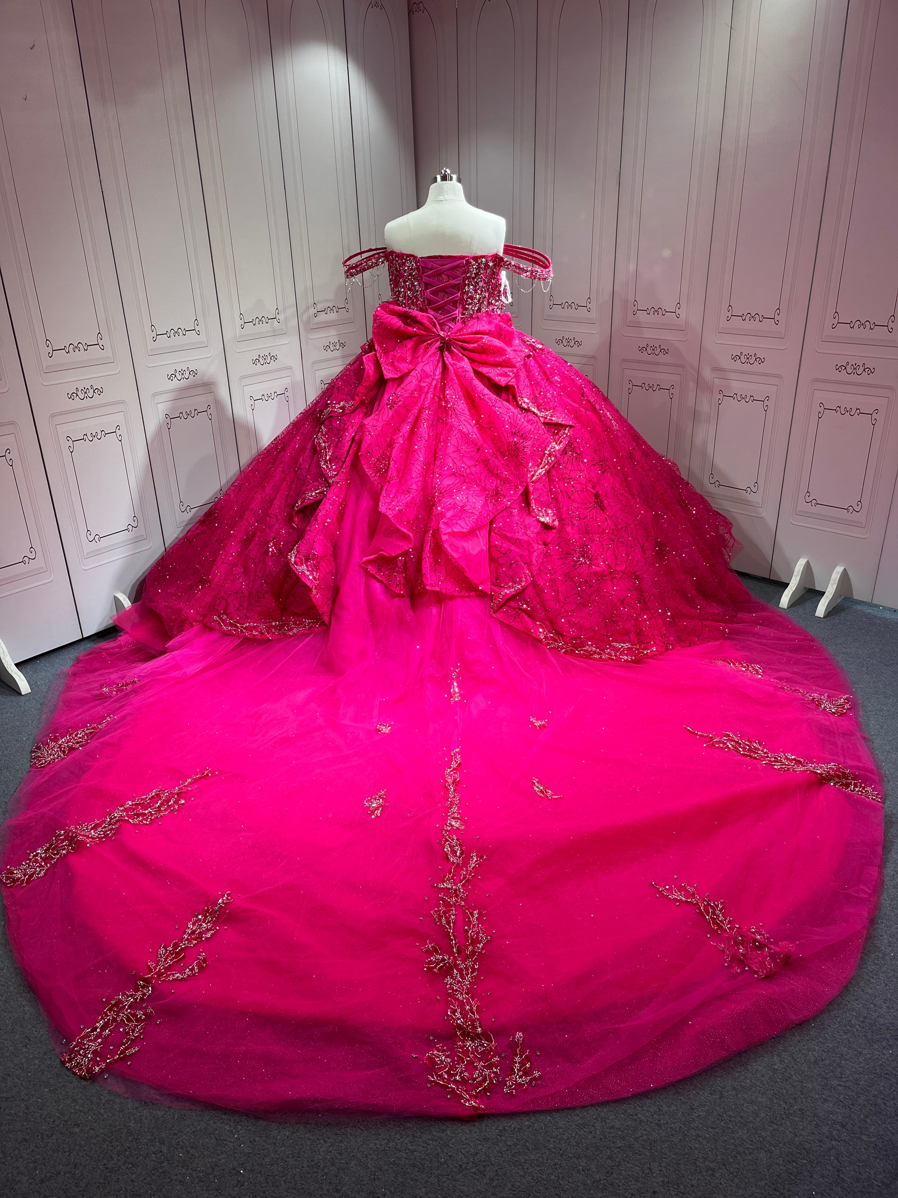 Mumuleo Fuchsia Sweet 16 Dresses Plus Size Quinceanera Gown Affordable Miss XV Vestidos De Quinceaera 15 Anos 2025 De Xv
