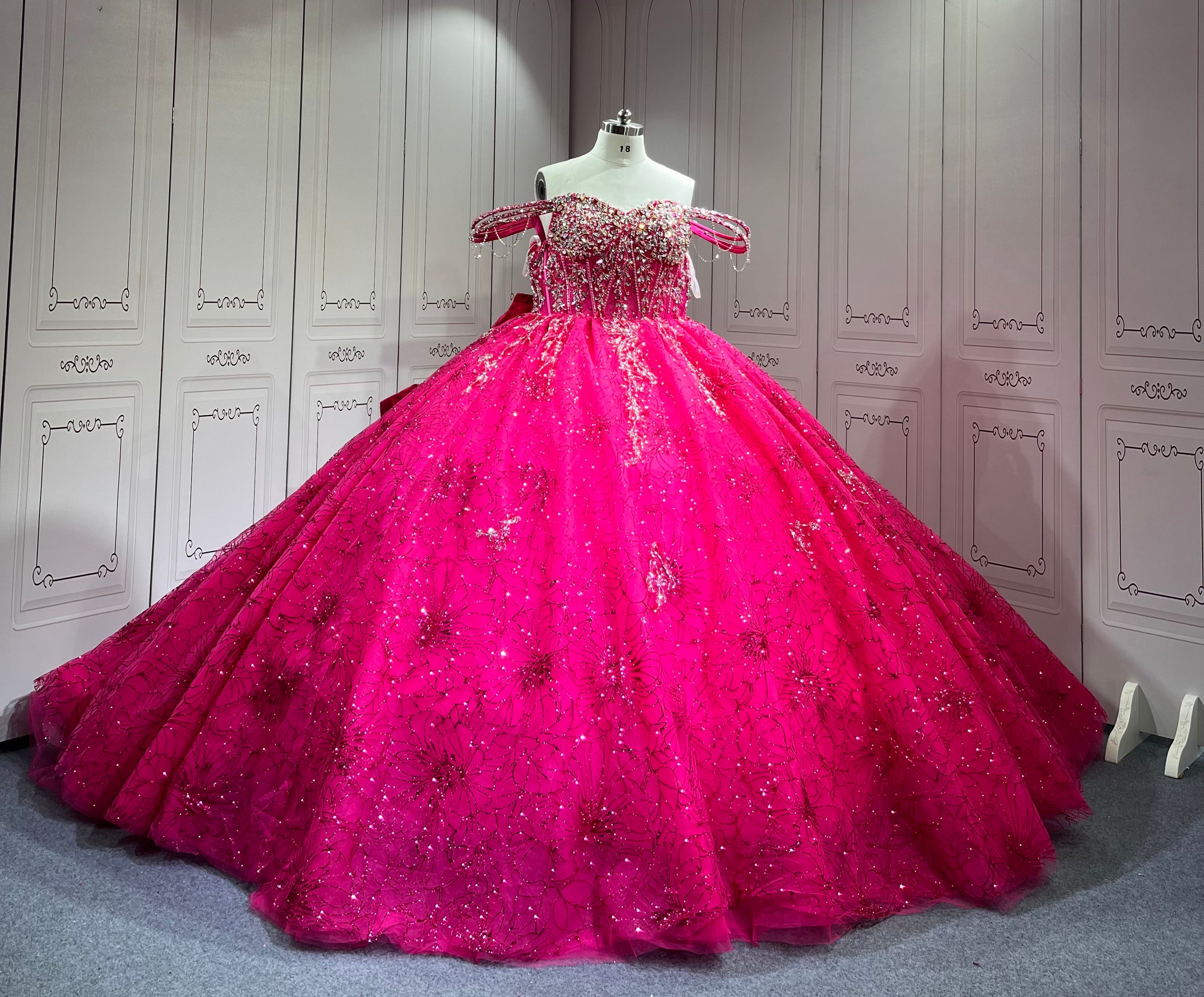 Mumuleo Fuchsia Sweet 16 Dresses Plus Size Quinceanera Gown Affordable Miss XV Vestidos De Quinceaera 15 Anos 2025 De Xv