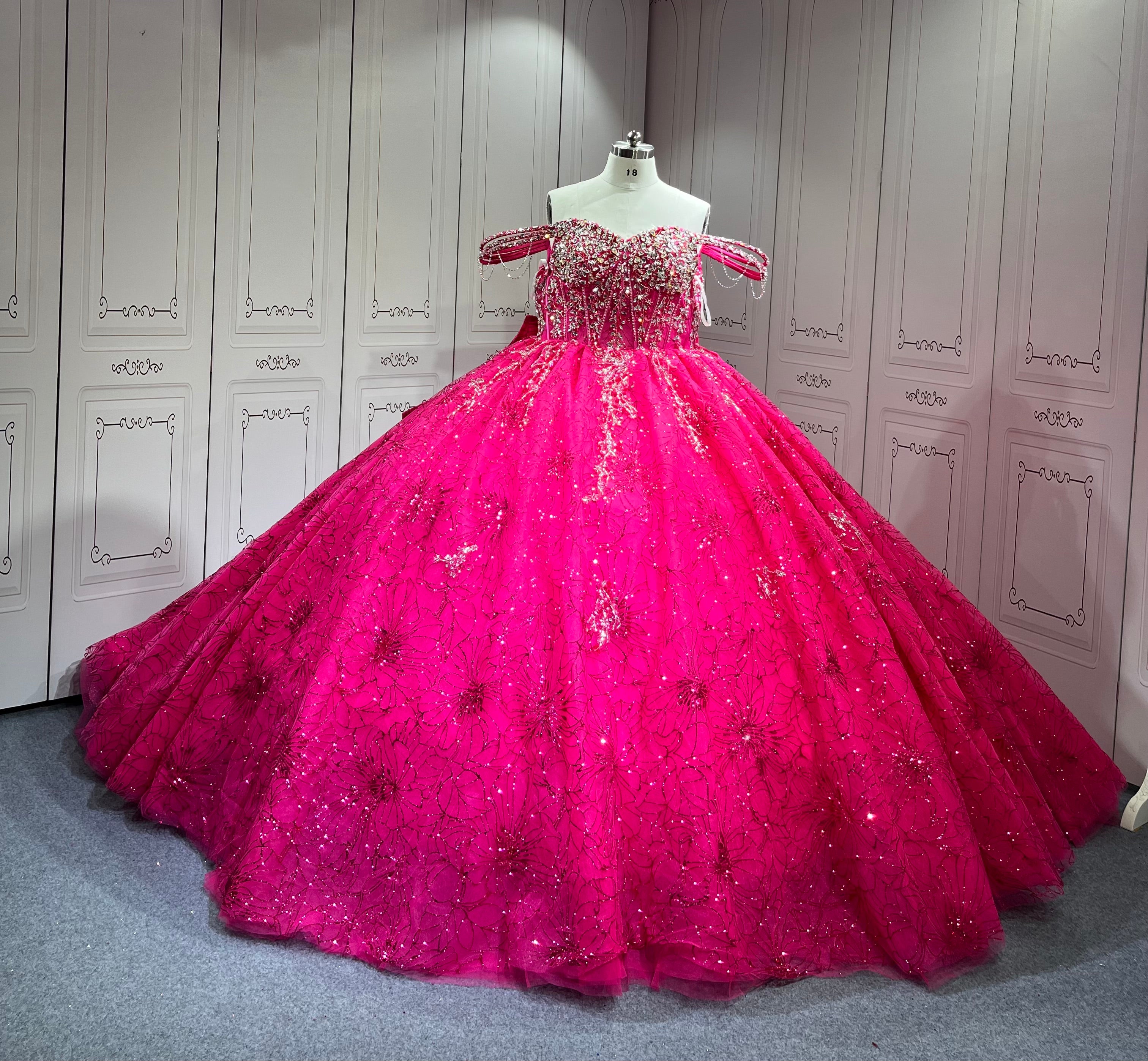 Mumuleo Fuchsia Sweet 16 Dresses Plus Size Quinceanera Gown Affordable Miss XV Vestidos De Quinceaera 15 Anos 2025 De Xv