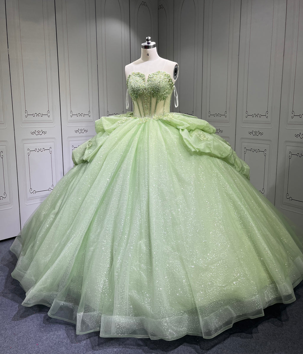 Vestidos De 15 Aos Vestidos DeQuinceaera de xv Vestido QuinceaeraMorado Sage Green Quinceanera Dresses