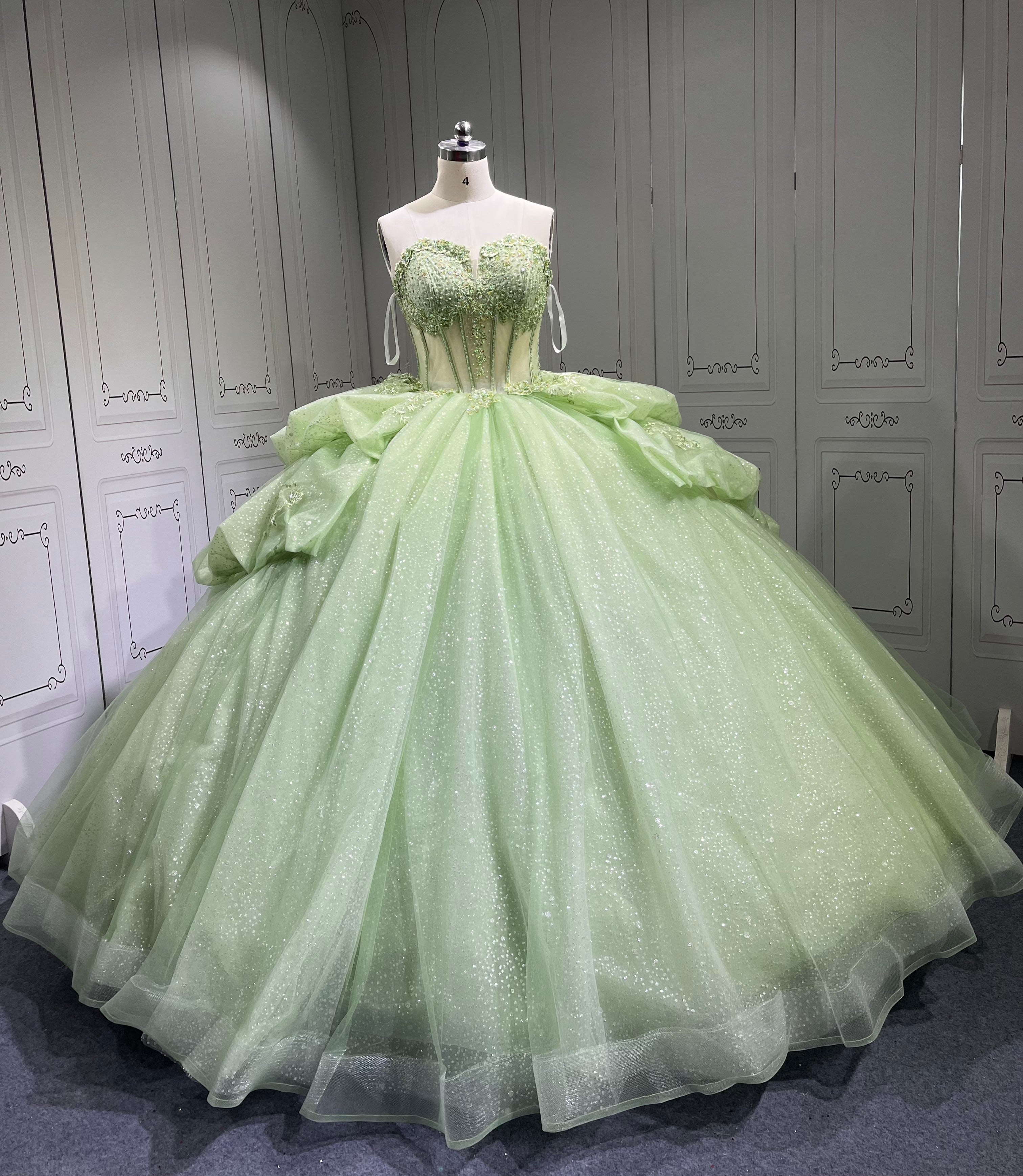 Vestidos De 15 Aos Vestidos DeQuinceaera de xv Vestido QuinceaeraMorado Sage Green Quinceanera Dresses