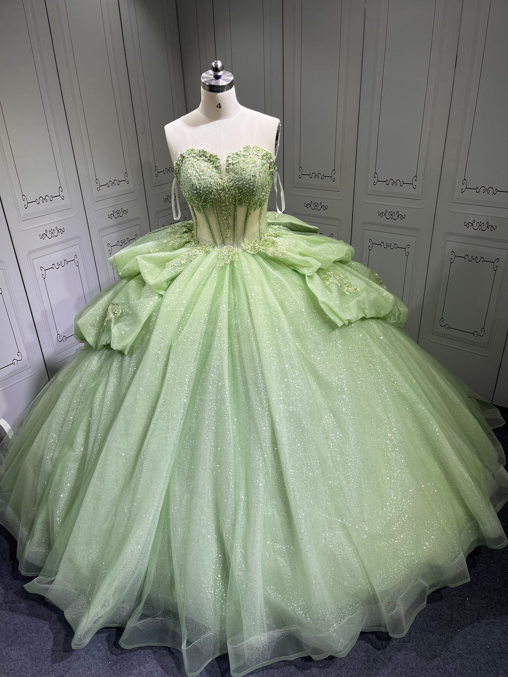 Vestidos De 15 Aos Vestidos DeQuinceaera de xv Vestido QuinceaeraMorado Sage Green Quinceanera Dresses