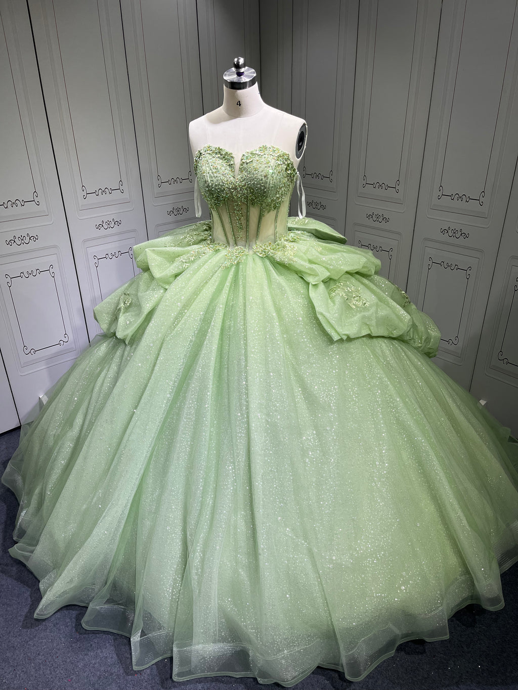 Vestidos De 15 Aos Vestidos DeQuinceaera de xv Vestido QuinceaeraMorado Sage Green Quinceanera Dresses