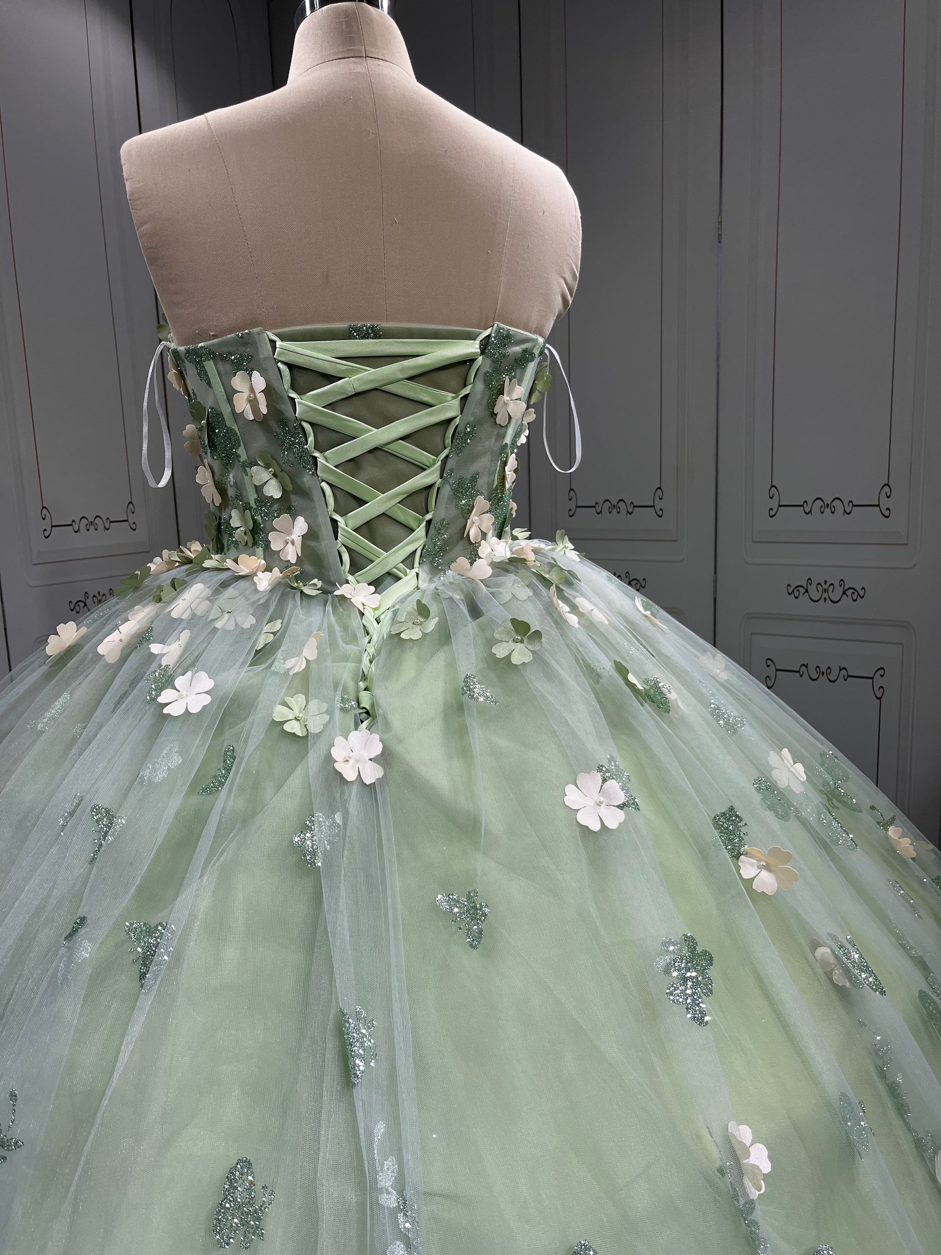 Mumuleo Sage Green Quinceanera Dresses Mexican Vestidos De Quinceaera 2025 Vestidos Para Me Da Noiva Dulces 16 Vestidos