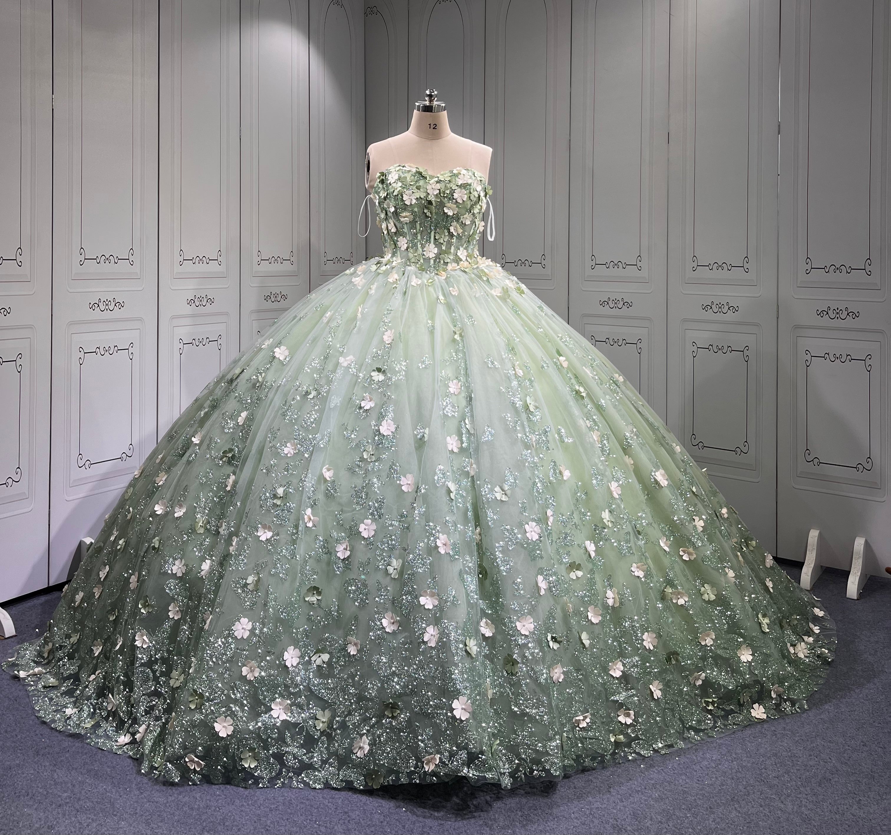 Mumuleo Sage Green Quinceanera Dresses Mexican Vestidos De Quinceaera 2025 Vestidos Para Me Da Noiva Dulces 16 Vestidos