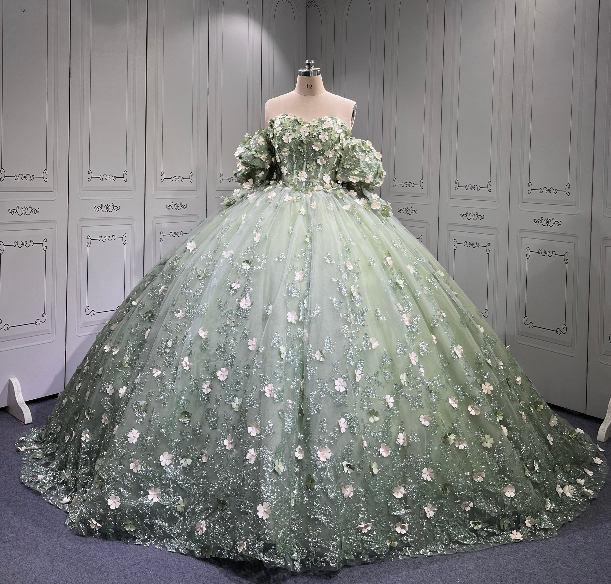 Mumuleo Sage Green Quinceanera Dresses Mexican Vestidos De Quinceaera 2025 Vestidos Para Me Da Noiva Dulces 16 Vestidos