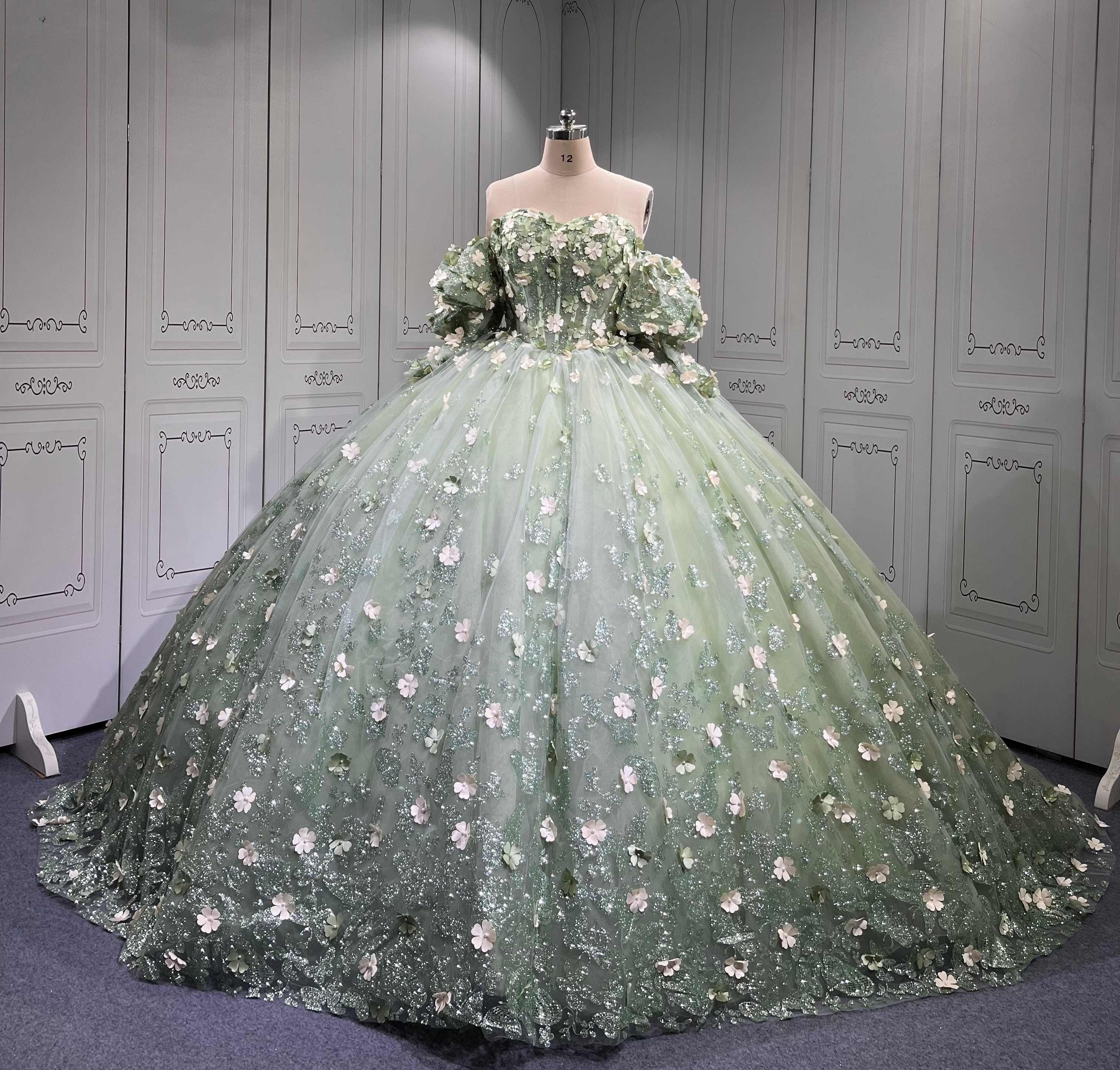 Mumuleo Sage Green Quinceanera Dresses Mexican Vestidos De Quinceaera 2025 Vestidos Para Me Da Noiva Dulces 16 Vestidos