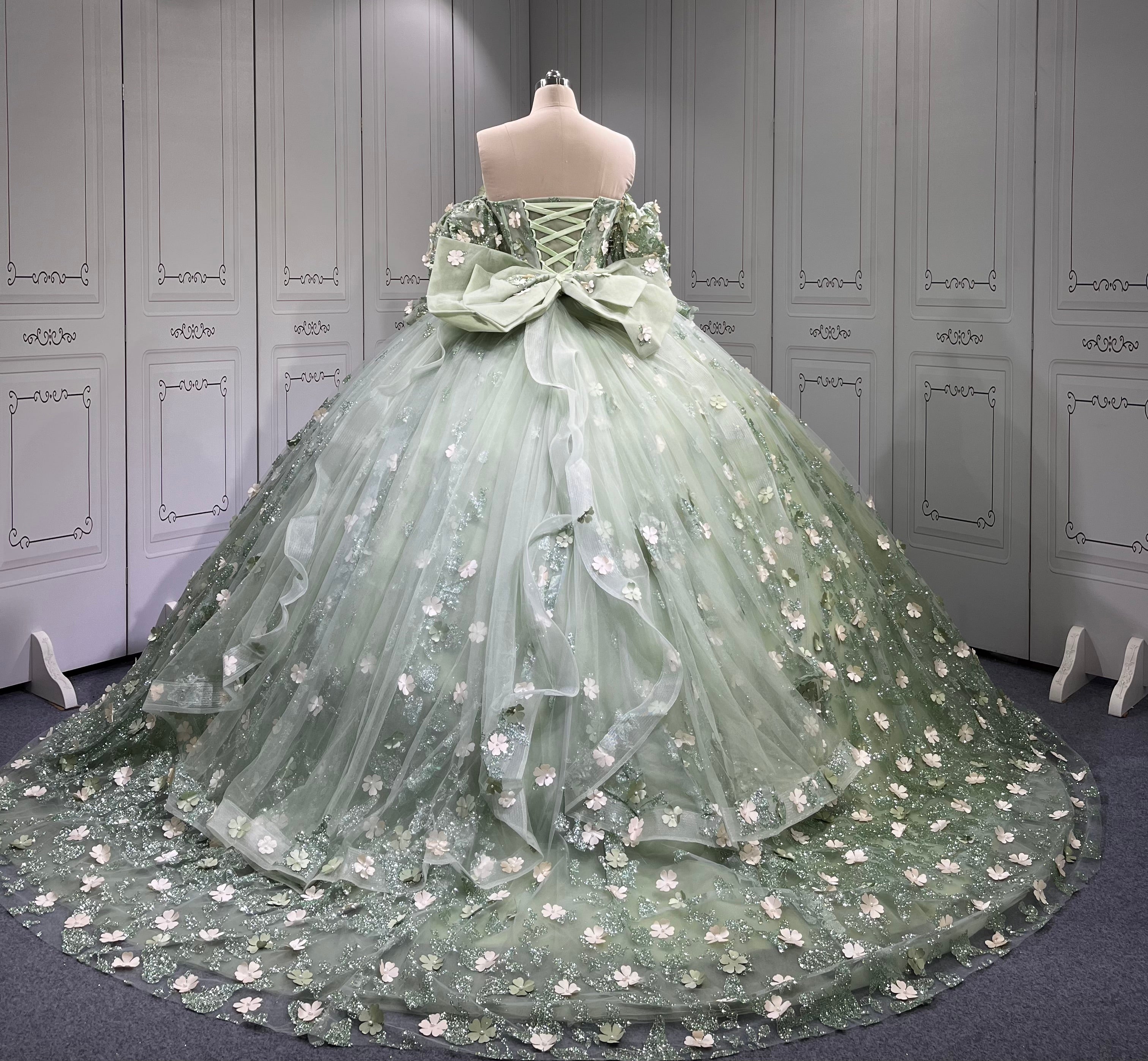 Mumuleo Sage Green Quinceanera Dresses Mexican Vestidos De Quinceaera 2025 Vestidos Para Me Da Noiva Dulces 16 Vestidos